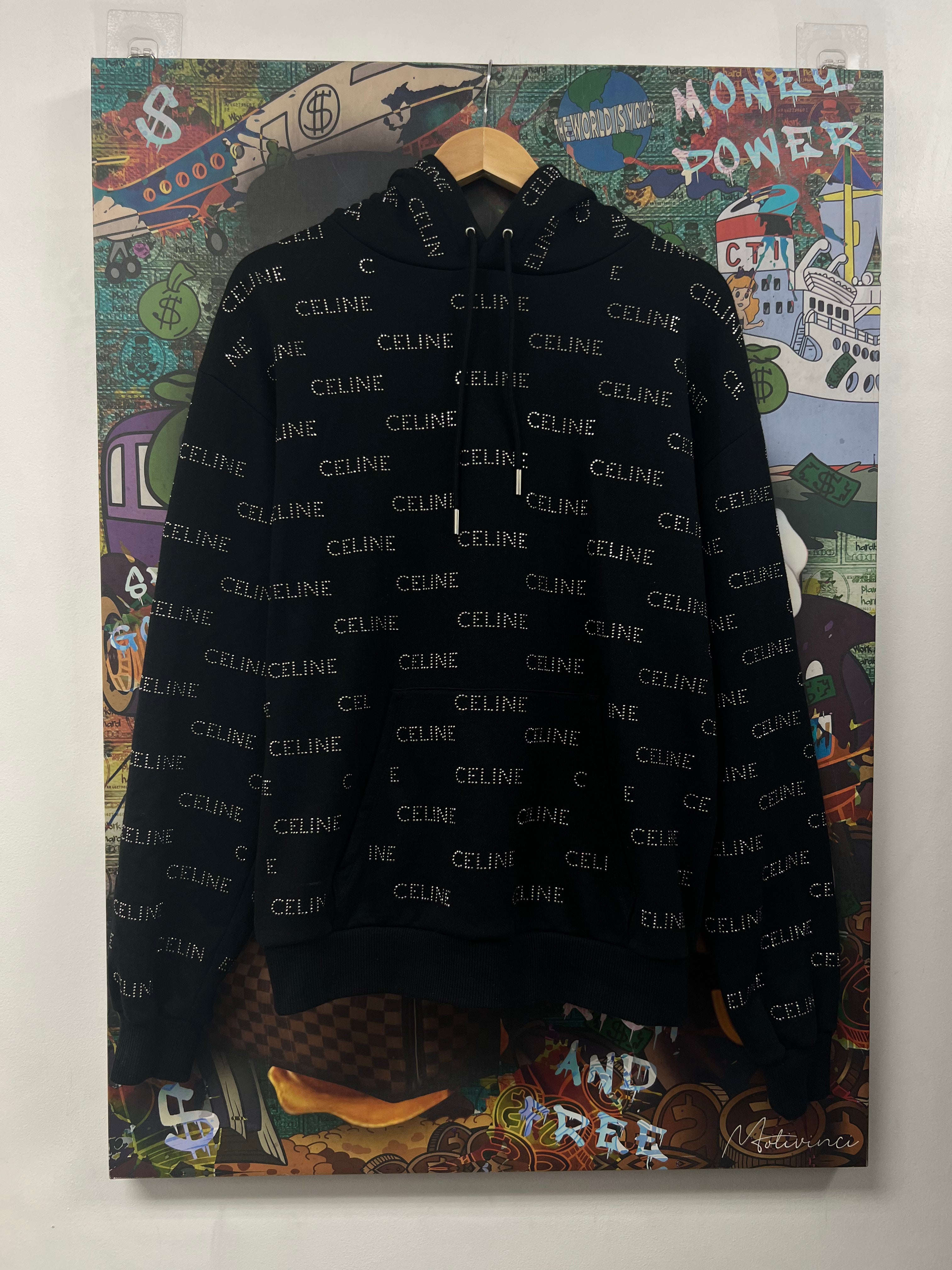 Celine All Over Studded Hoodie