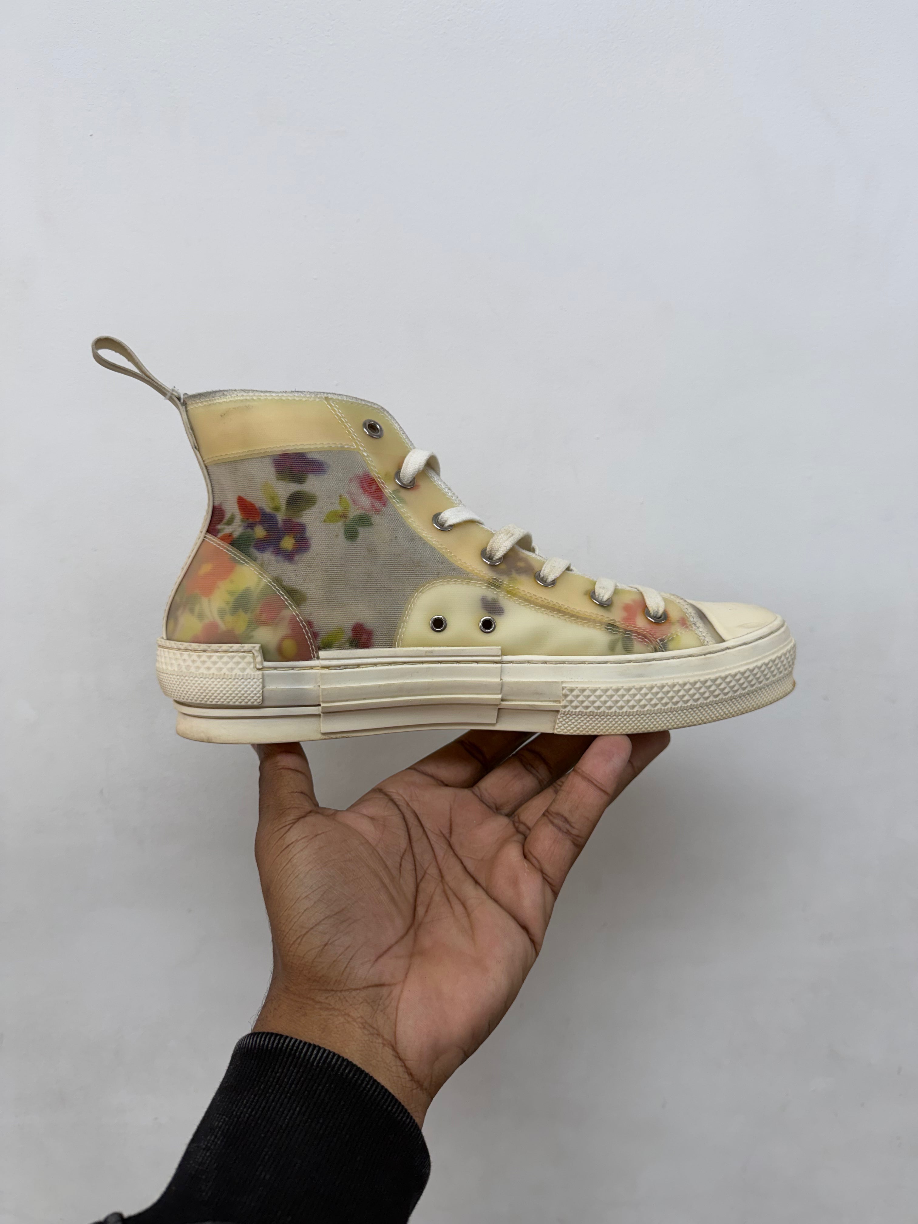 Dior Floral B23 High (Yellowing) Sneakers