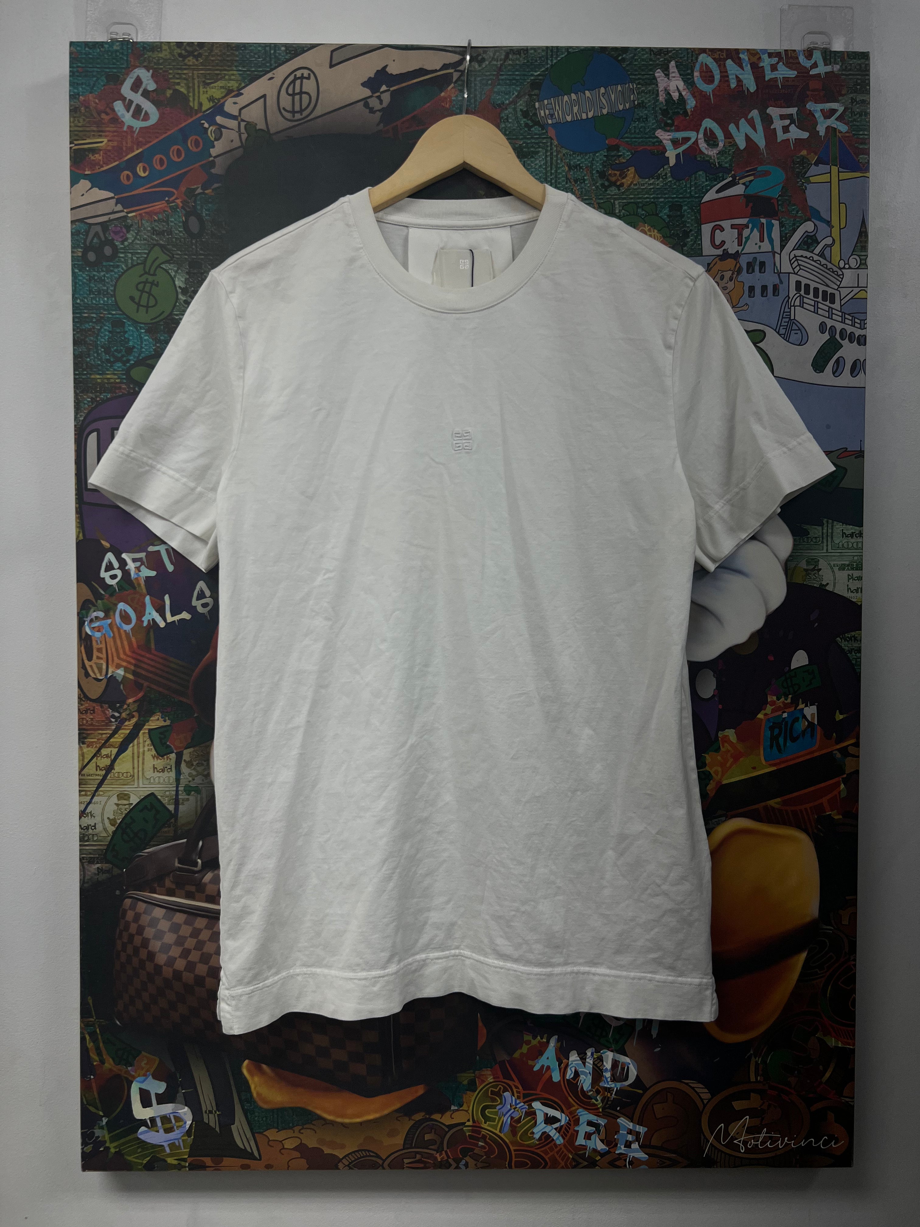 Givenchy White Stitched Tee