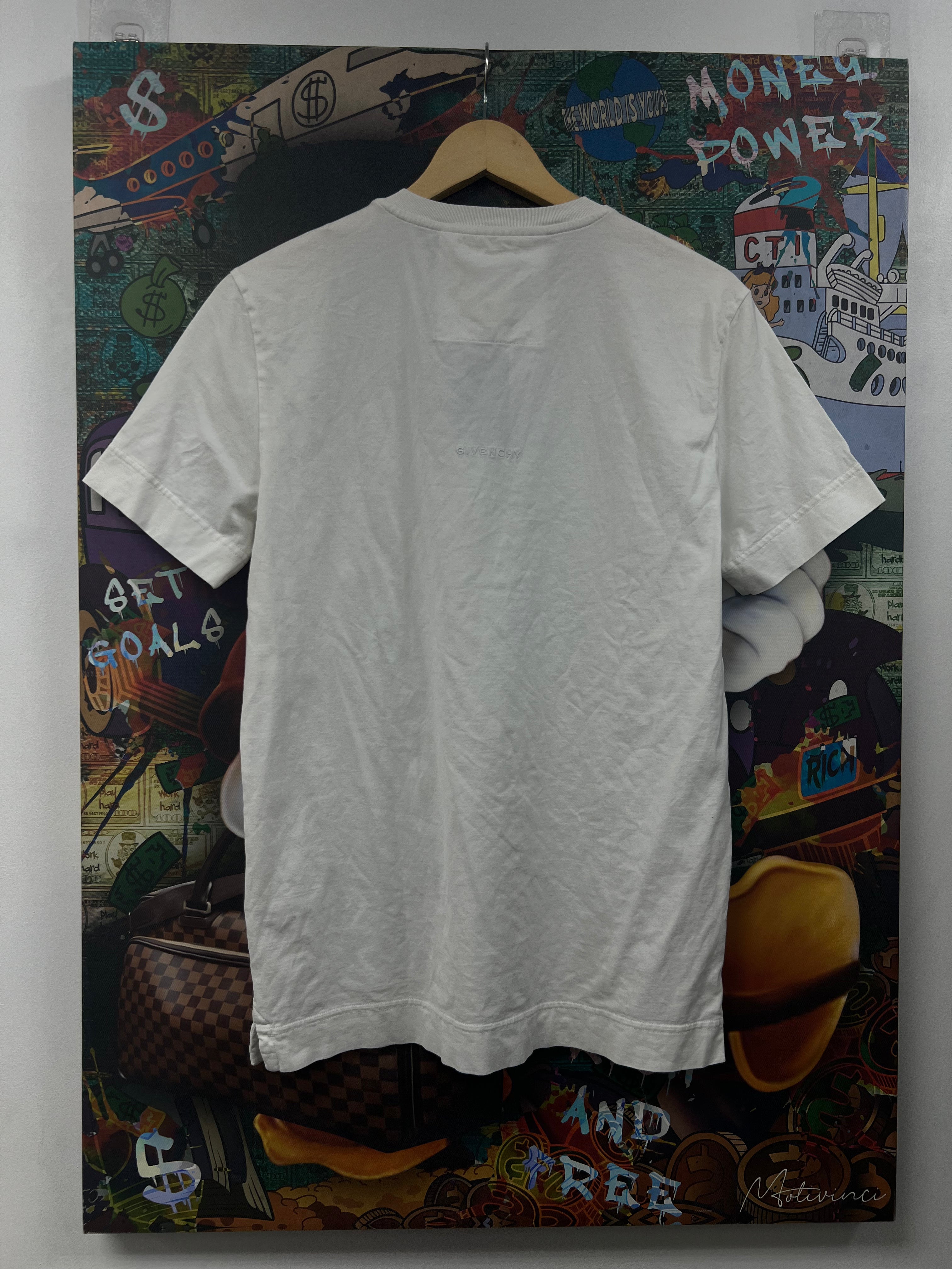 Givenchy White Stitched Tee