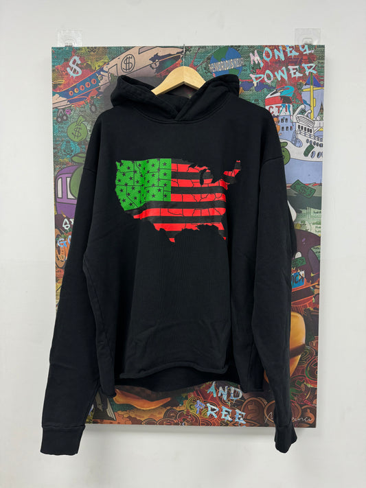 VLONE Flag Power Hoodie Black New Large N/A