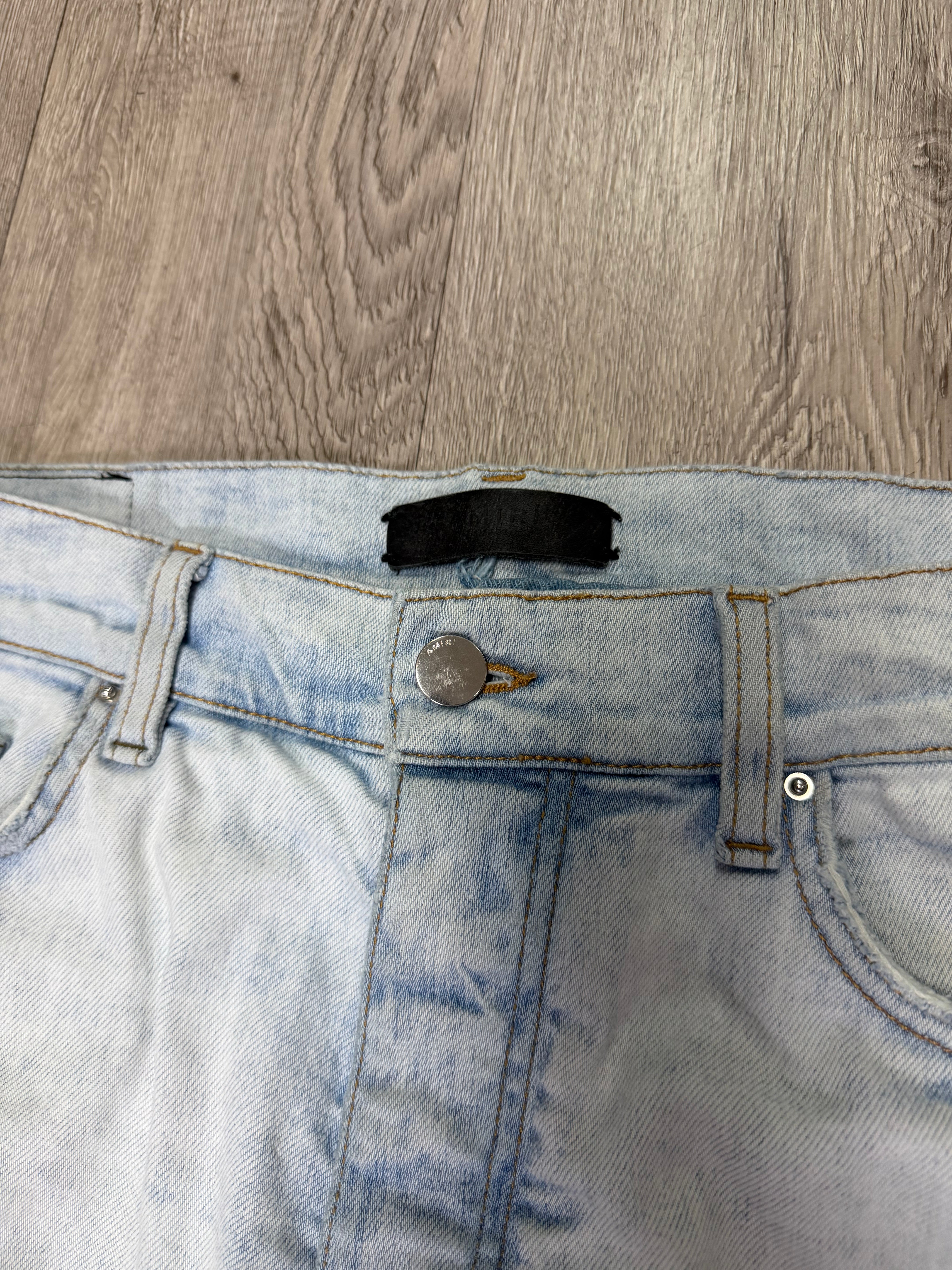 Amiri Light Wash Grateful Jeans