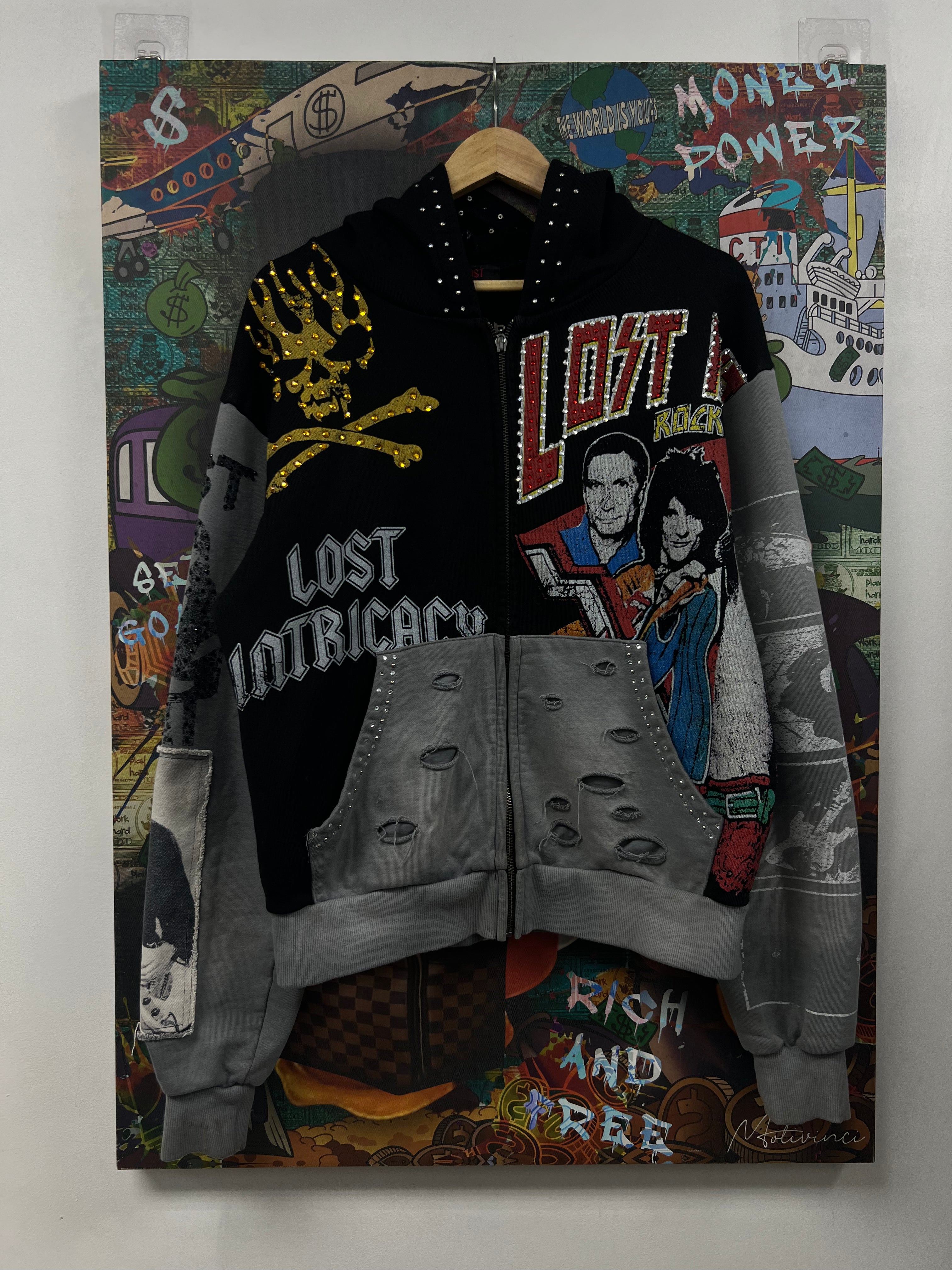 Lost Intricacy America Zip Up Hoodie