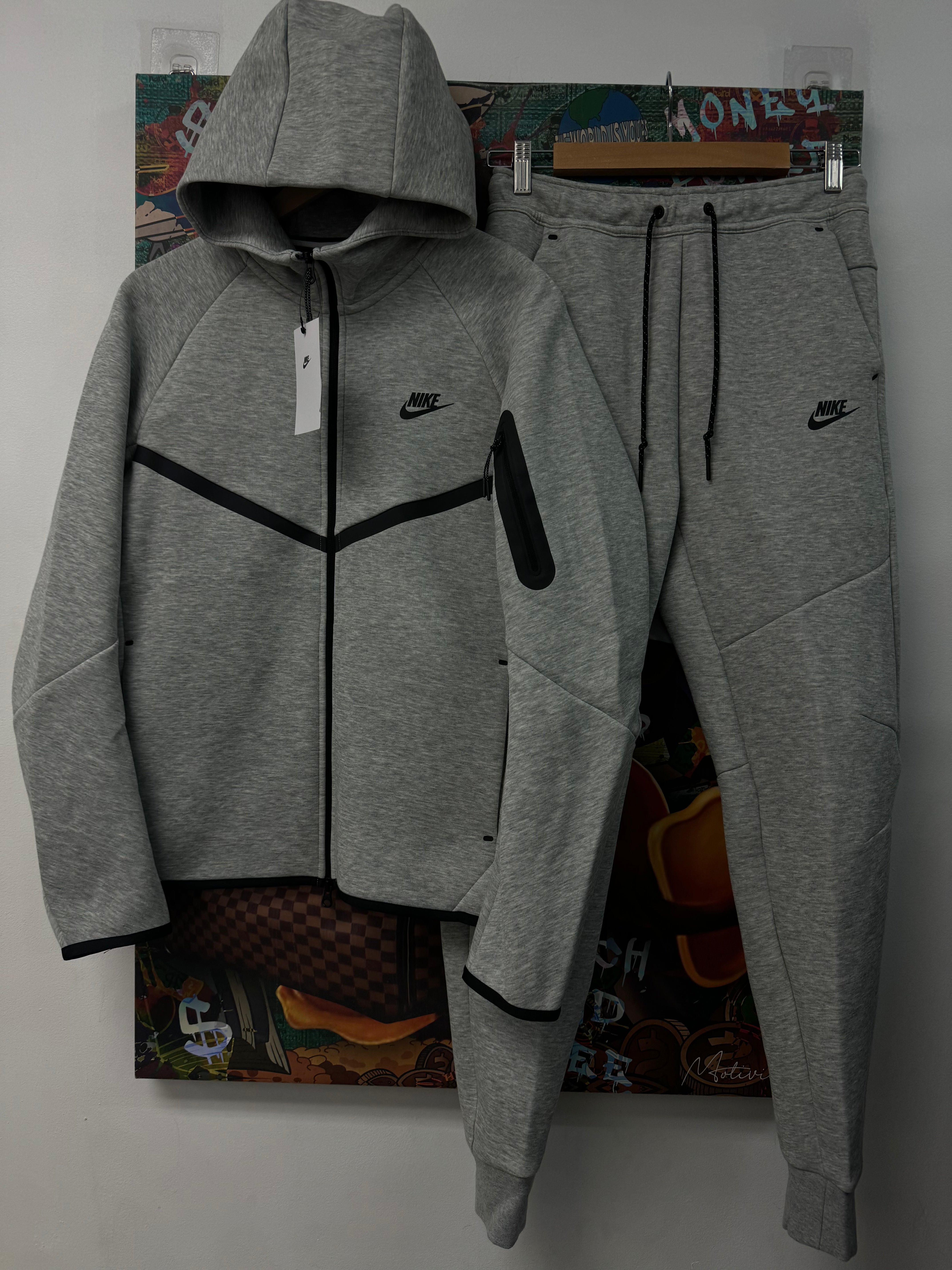 Nike Grey Black Sweatsuit