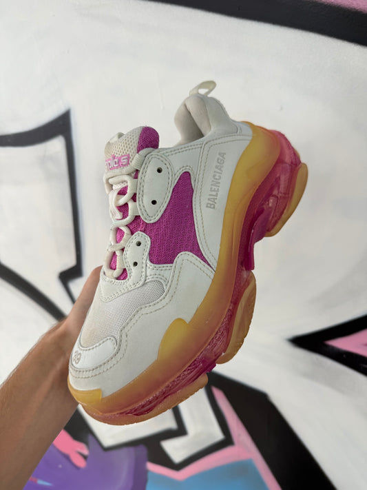 Balenciaga Triple S Pink Cream Used No Box