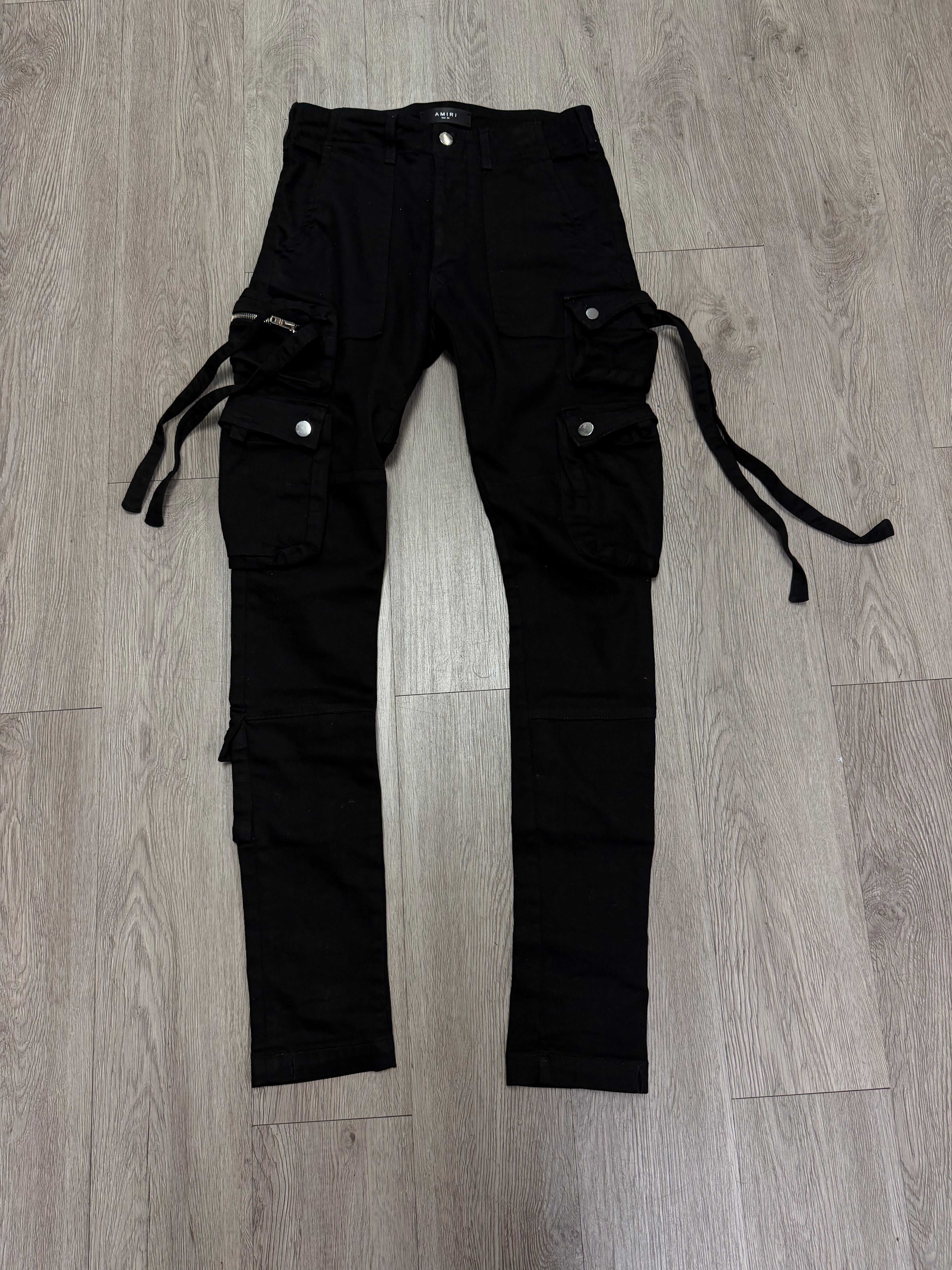 Amiri Black Cargo Jeans