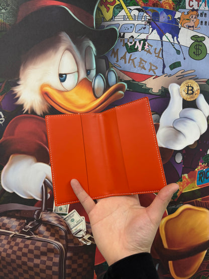 Goyard Orange Long Wallet Used OS N/A