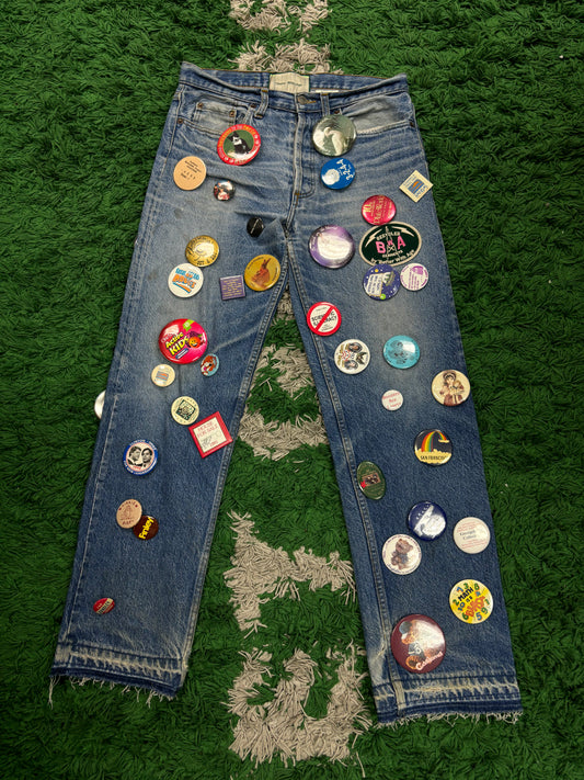 Better With Age Campaign Pin Jeans Used 30 N/A