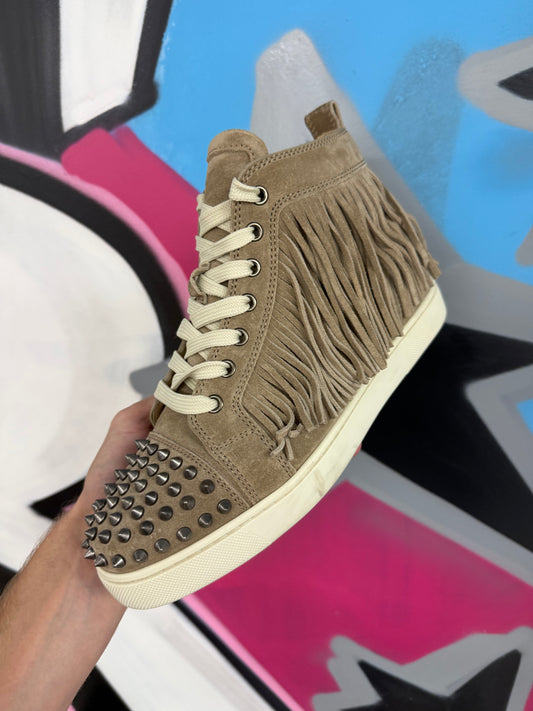 Chrisitian Louboutin Spike Hi Tassle Lightly Worn With Box