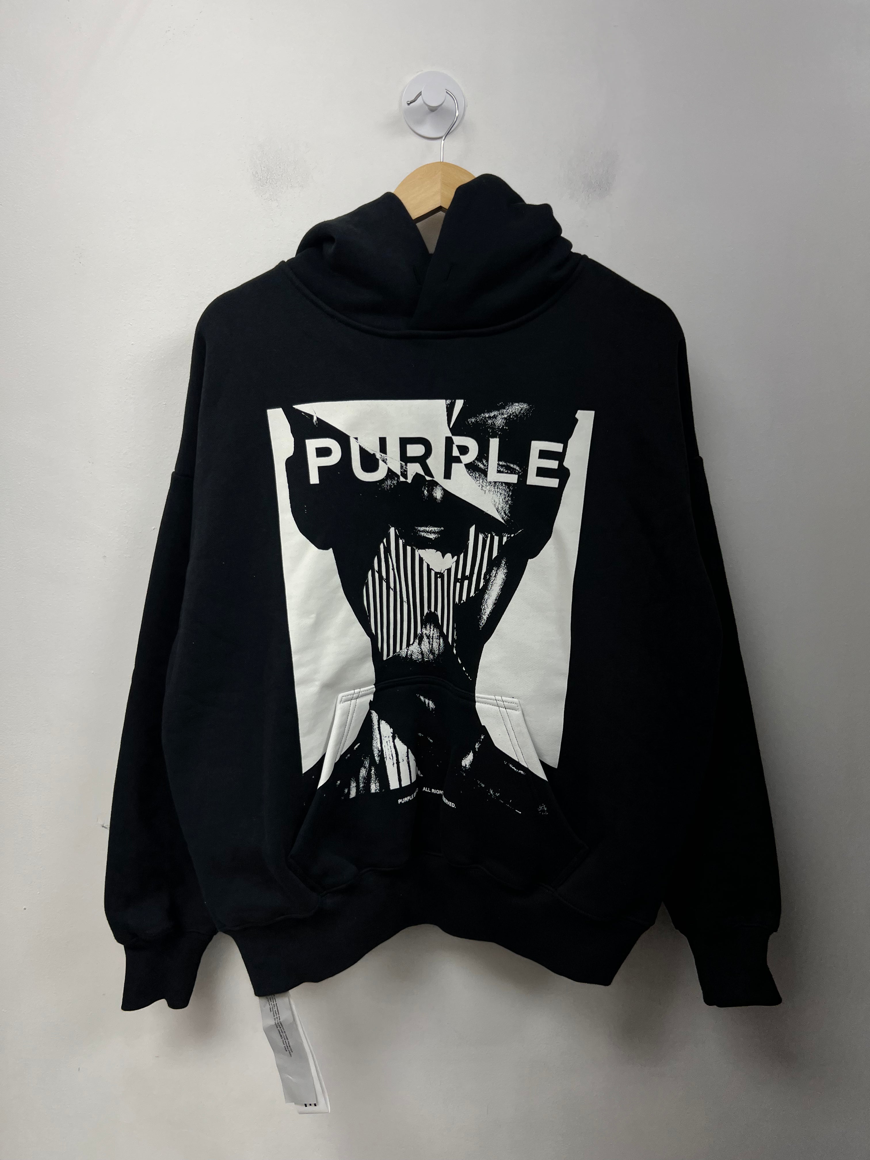 Purple Brand Black Face Card Hoodie