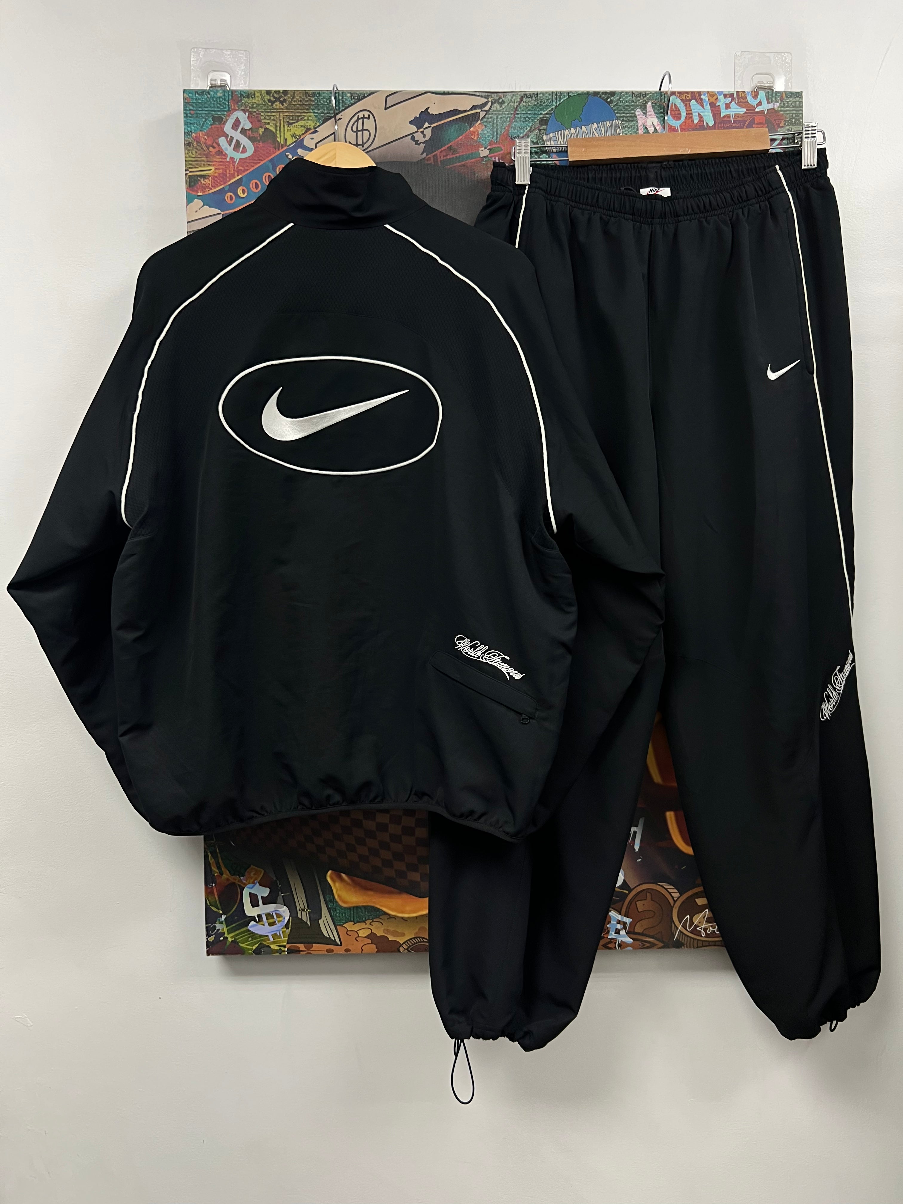 Supreme x Nike Black White Track Suit