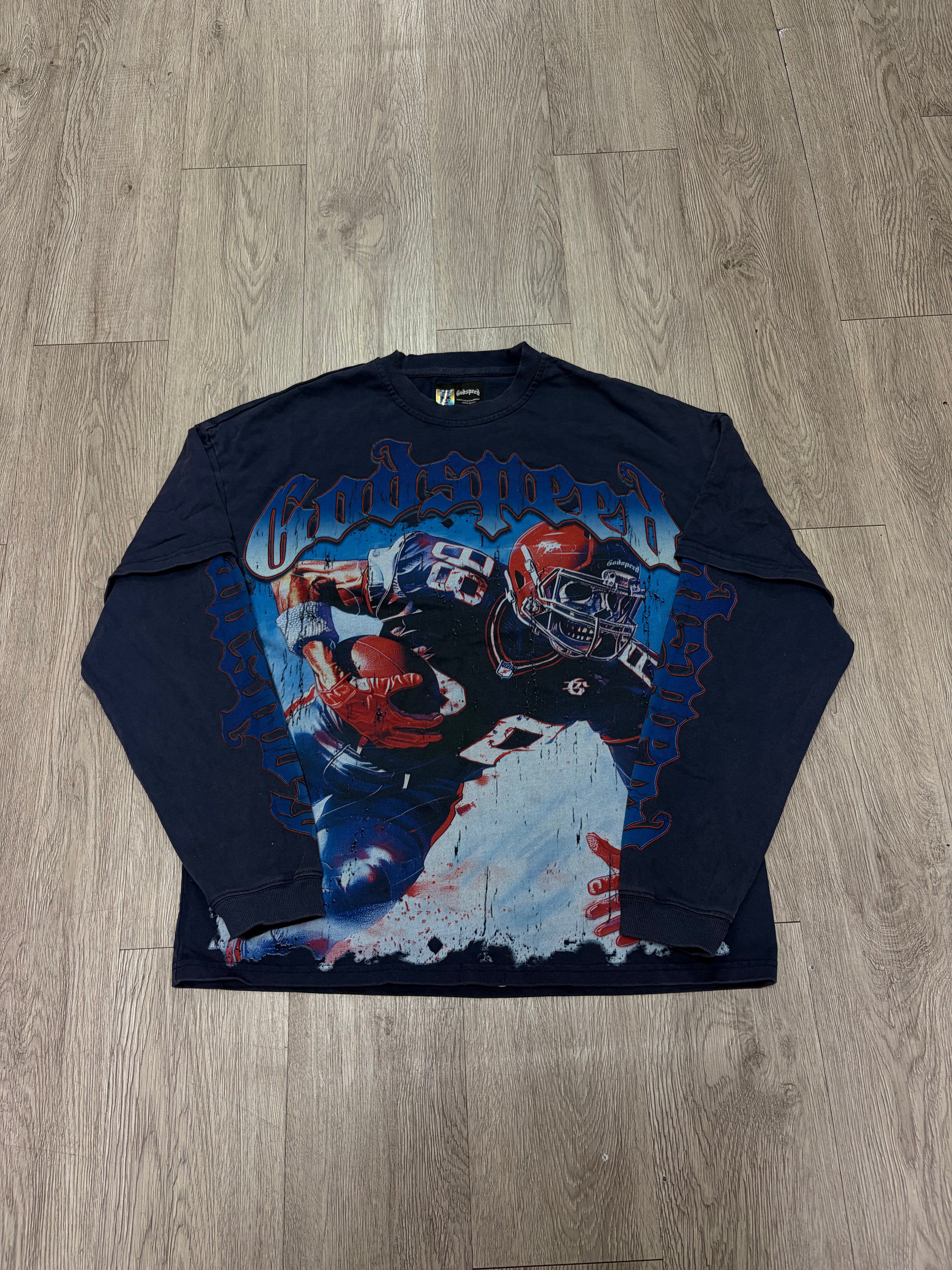 Godspeed Navy Double Layered Endzone Long Sleeve