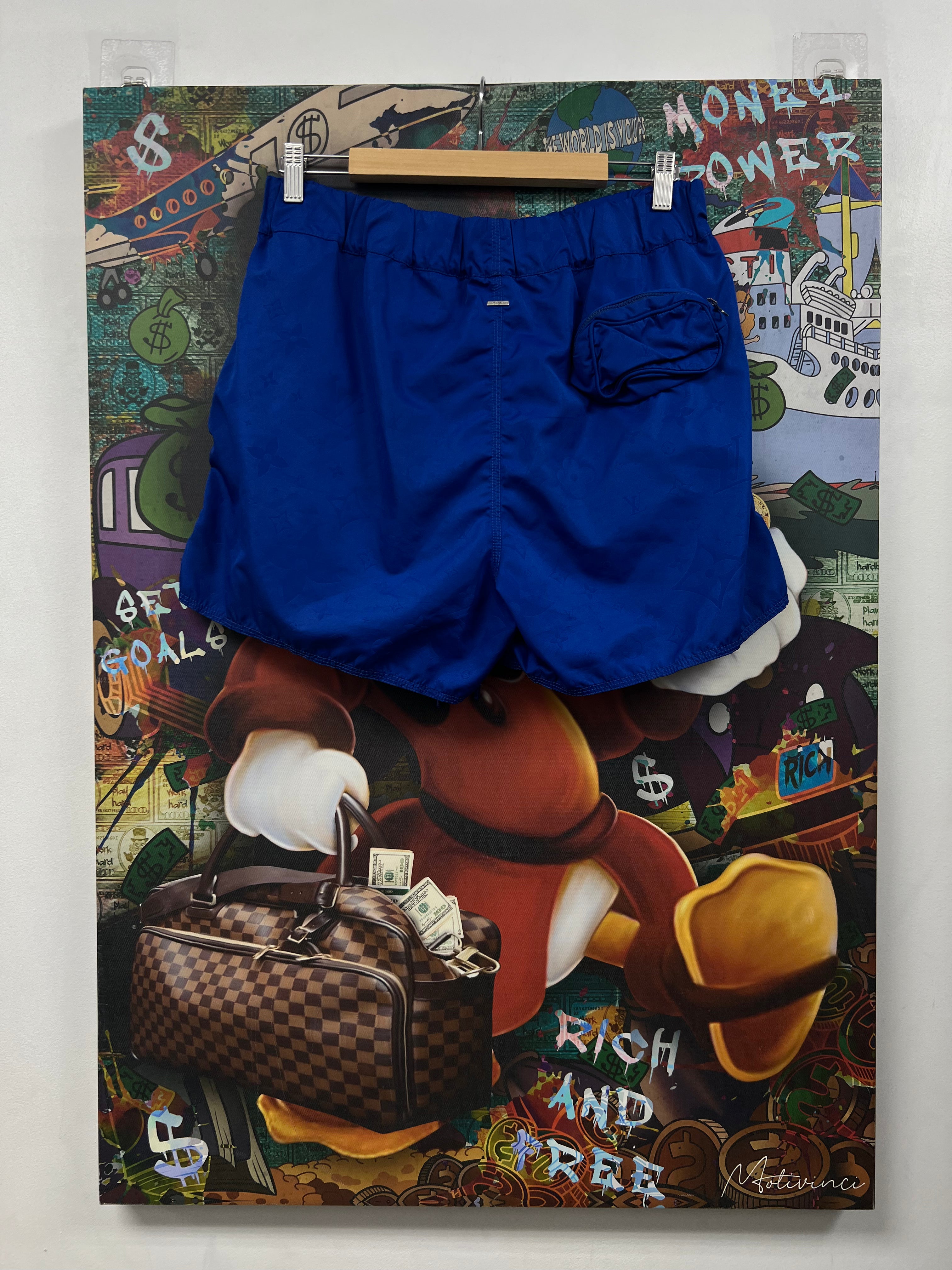 Louis Vuitton Royal Blue Monogram Swim Trunks