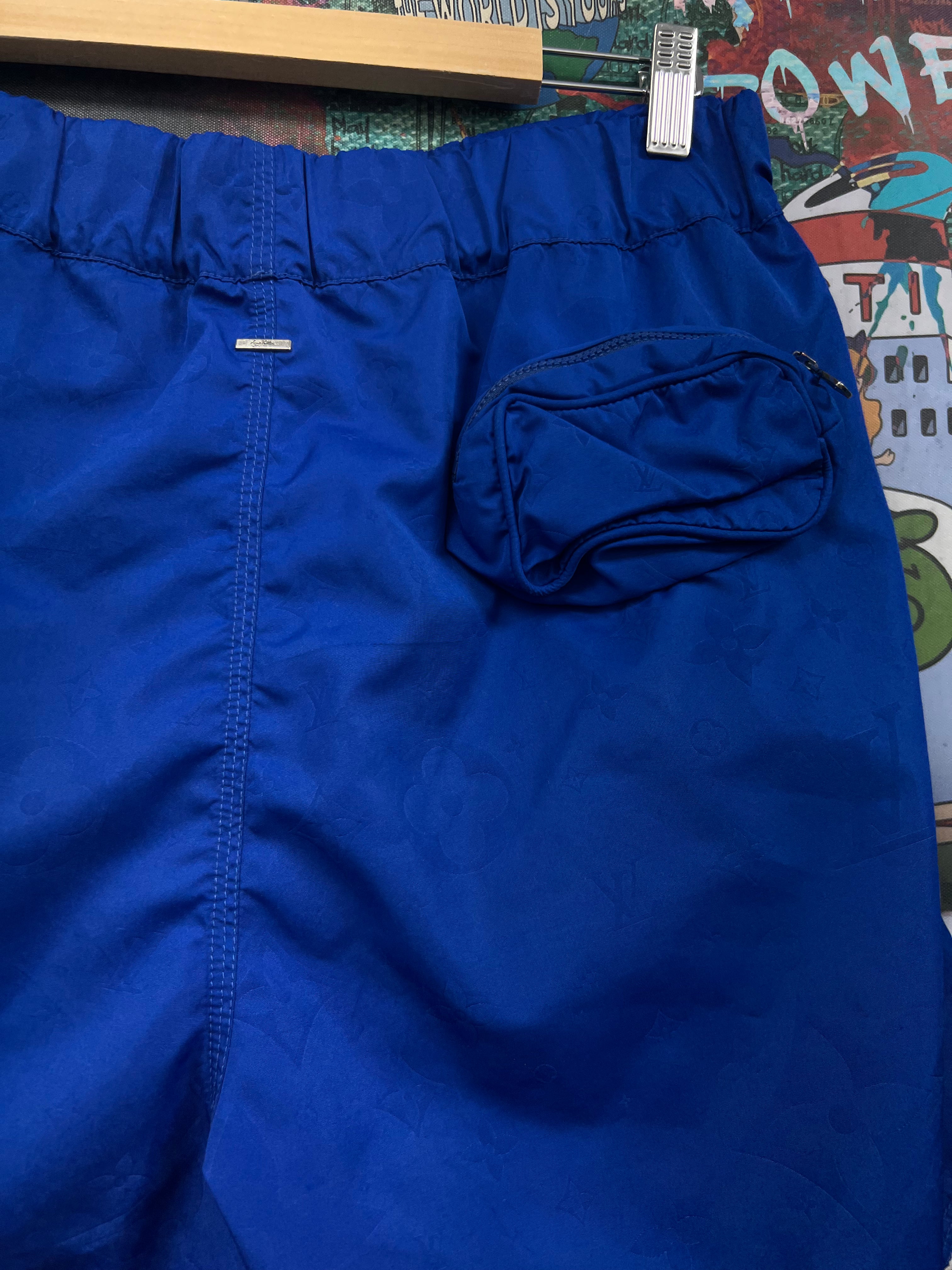 Louis Vuitton Royal Blue Monogram Swim Trunks