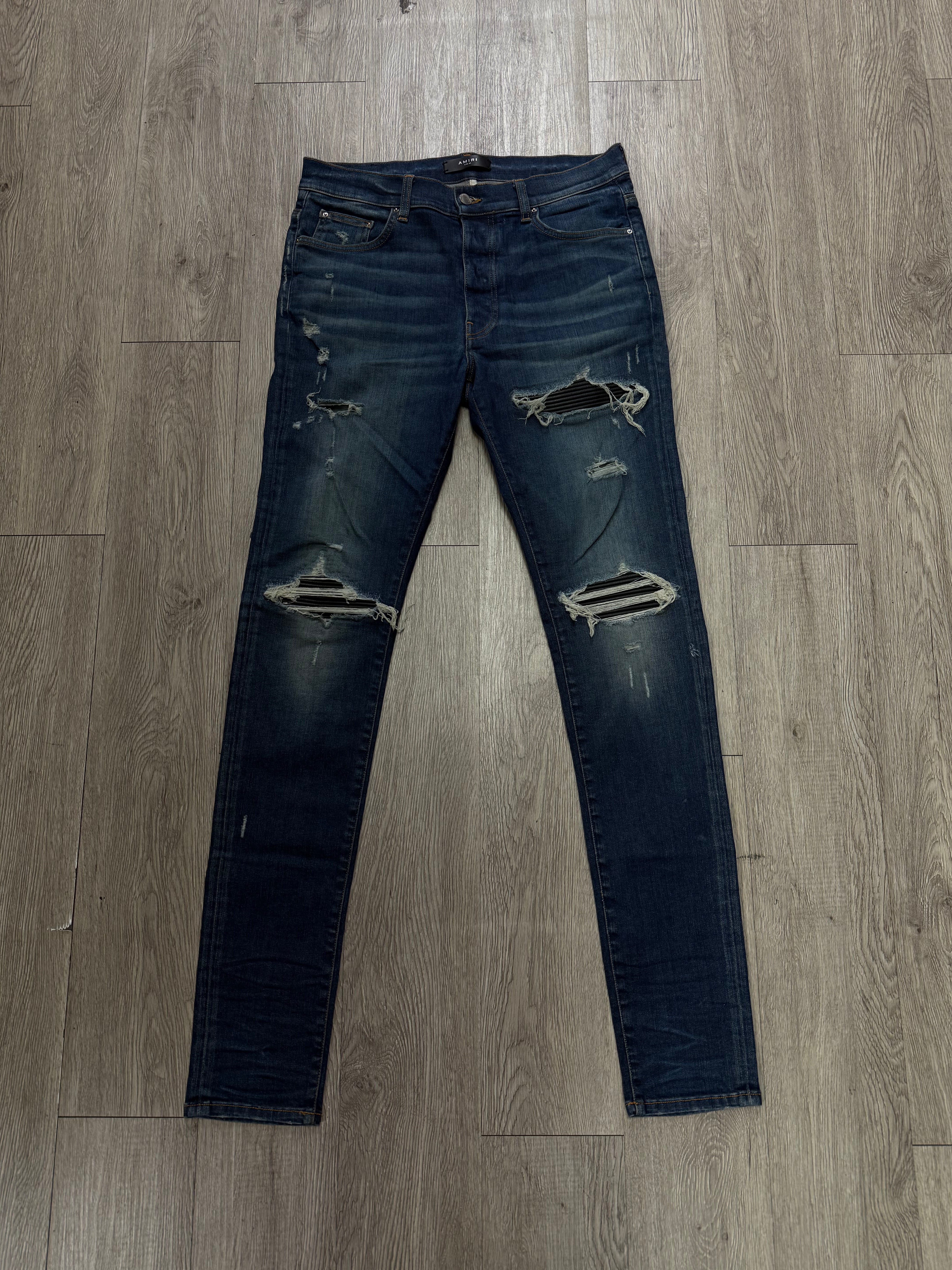 Amiri MX1 Deep Classic Black Patch Jeans