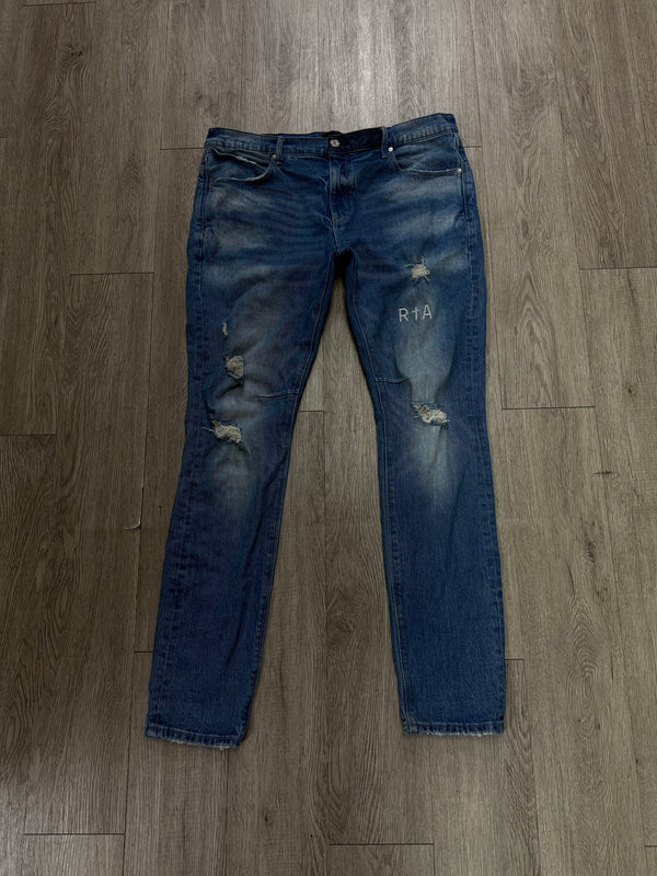 RTA Light Wash White Jeans
