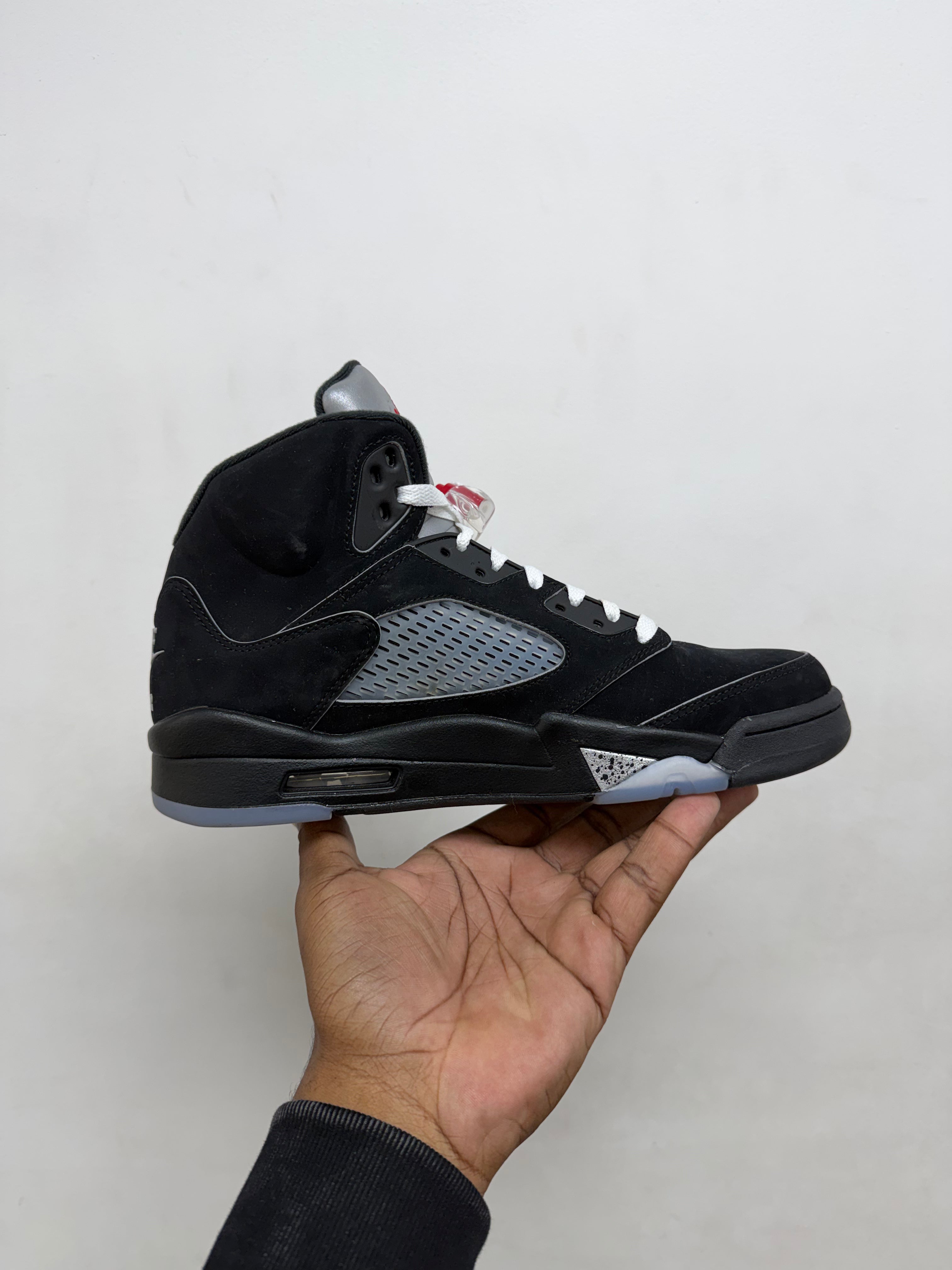 Jordan 5 Black Metallic Sneakers