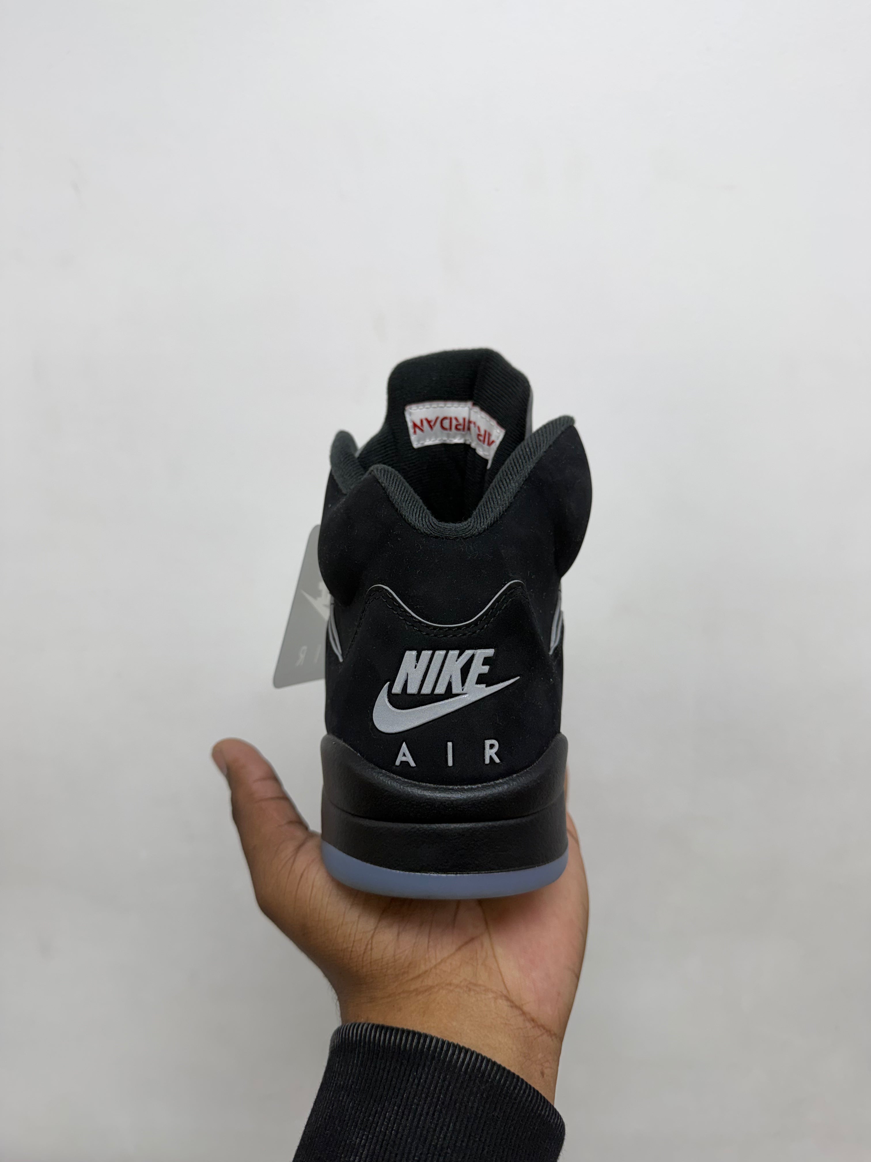 Jordan 5 Black Metallic Sneakers