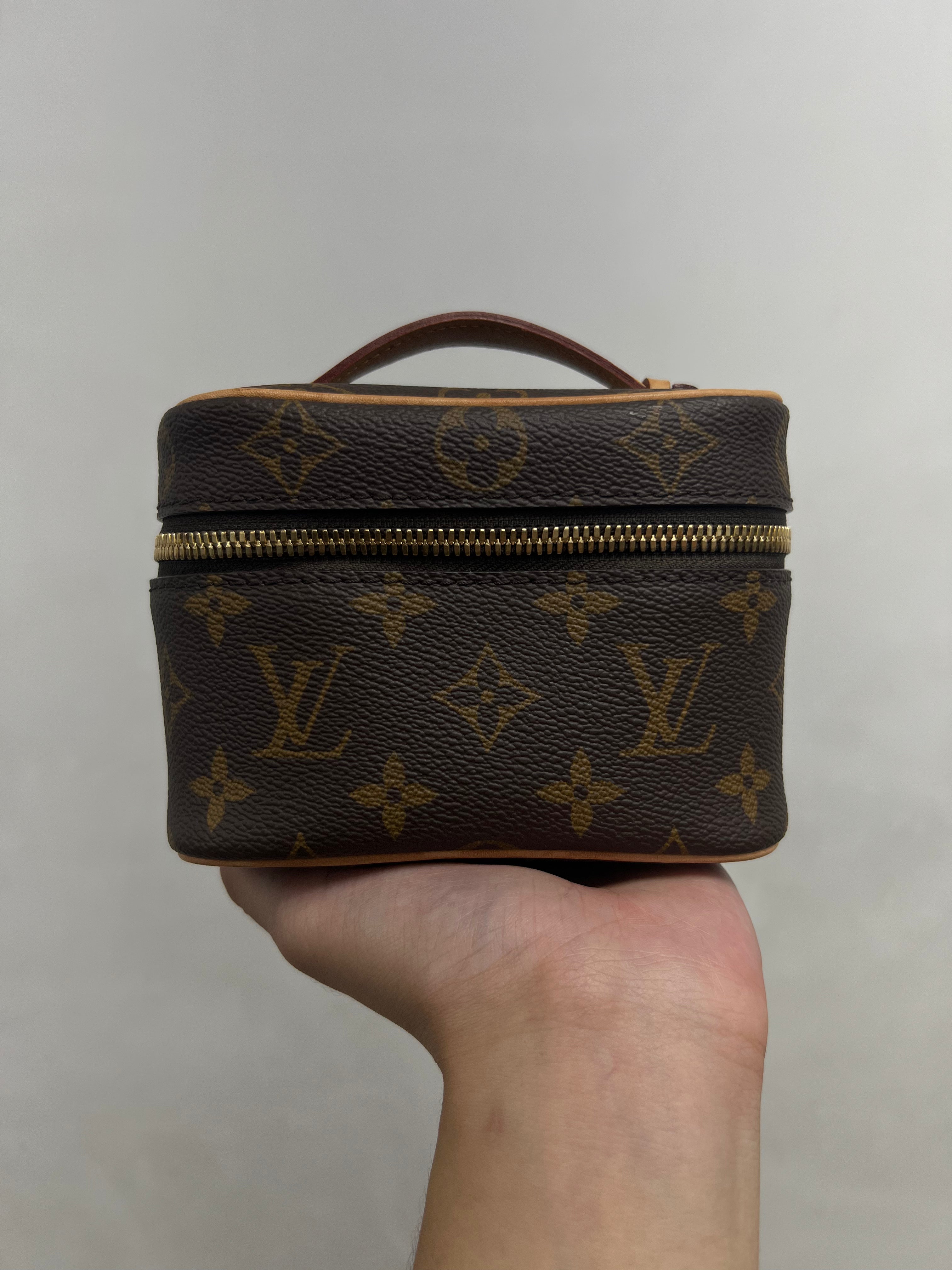 Louis Vuitton Nano Brown Monogram Vanity Bag