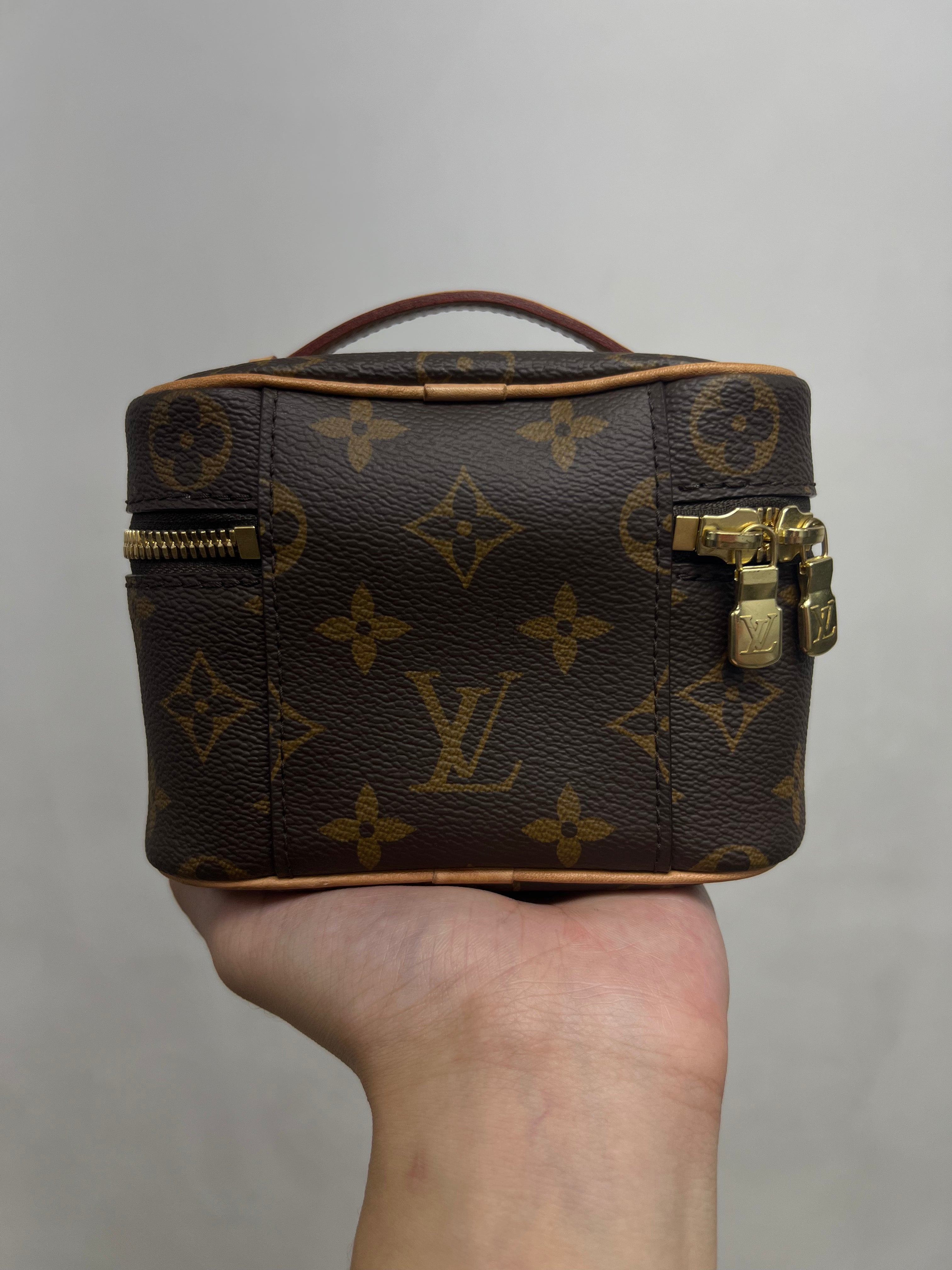 Louis Vuitton Nano Brown Monogram Vanity Bag