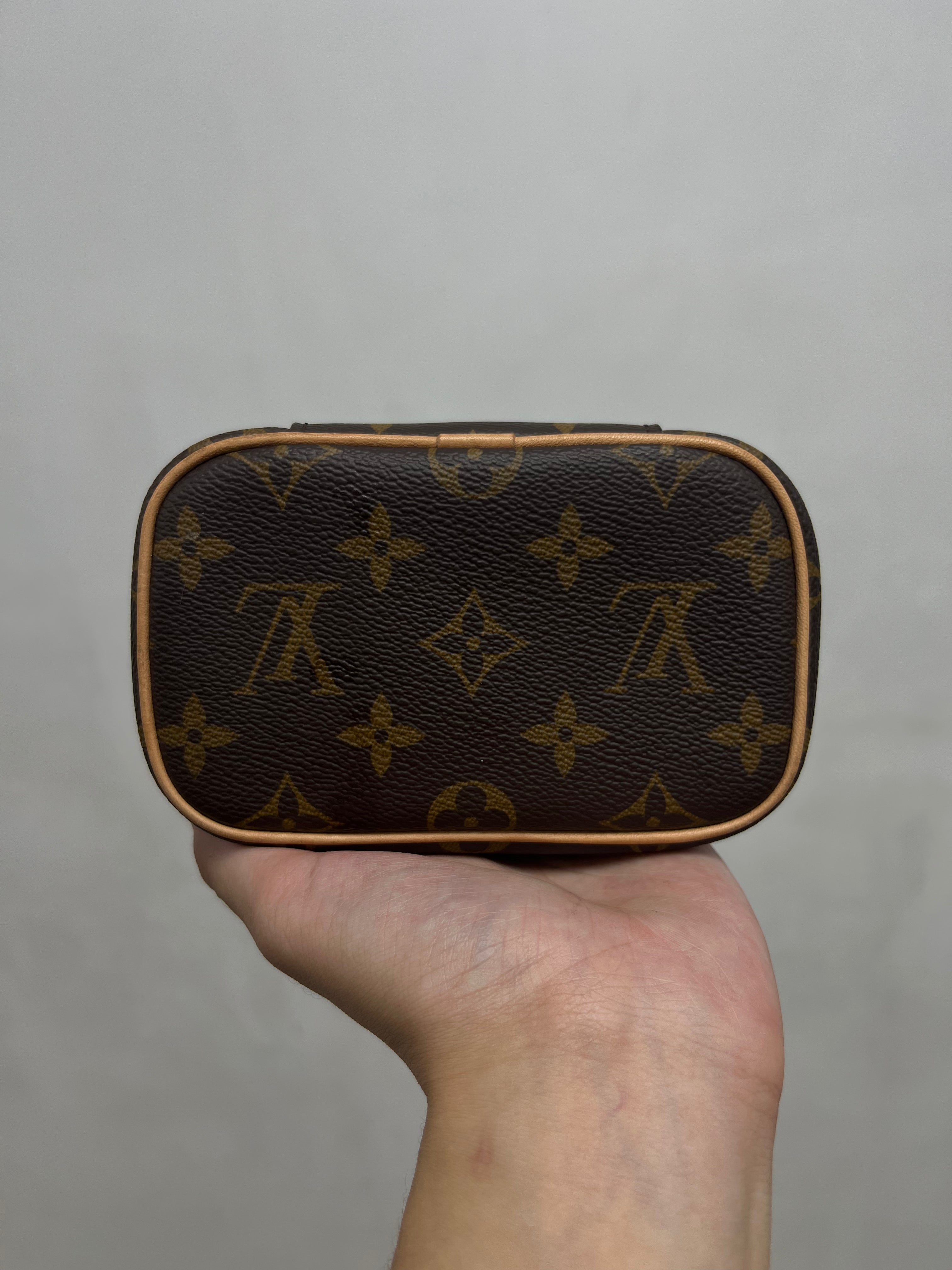 Louis Vuitton Nano Brown Monogram Vanity Bag