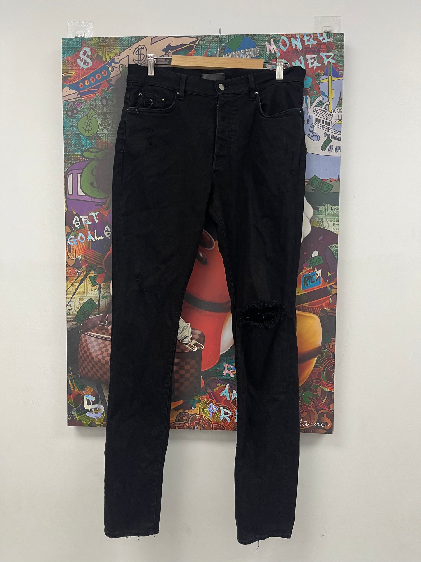 Amiri Plain Thrasher Black Used 36 N/A