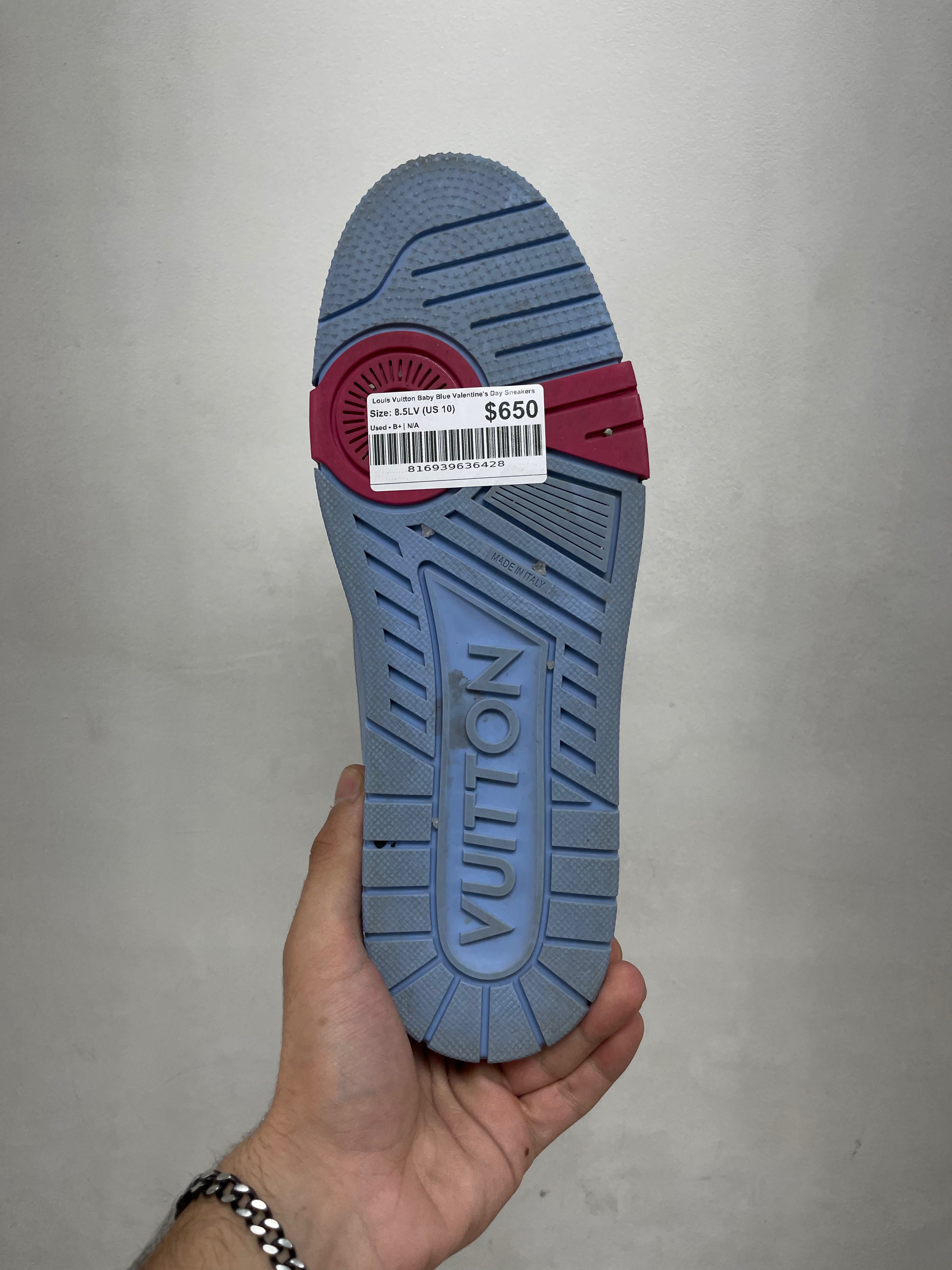 Louis Vuitton Baby Blue Valentine's Day Sneakers
