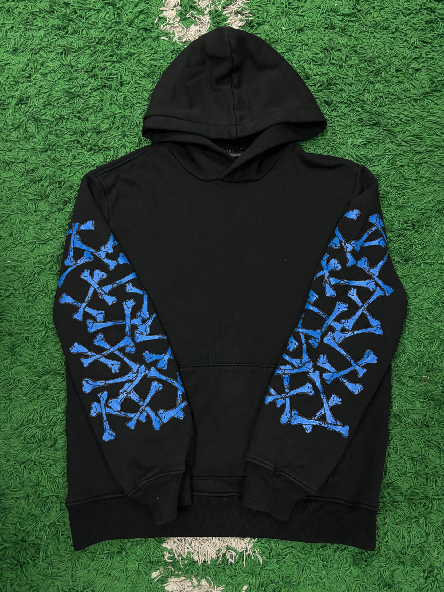 Amiri Hoodie Black Blue Bones  Used LarGe N/A