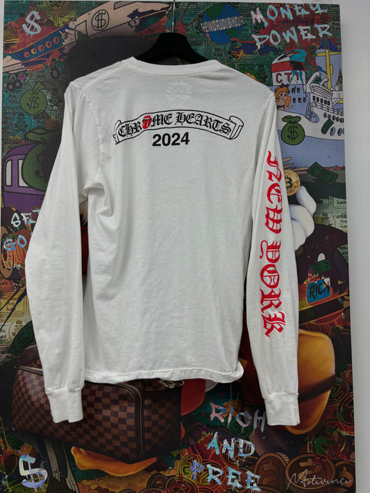 Chrome Hearts LS Rollin Stones White Used Small N/A