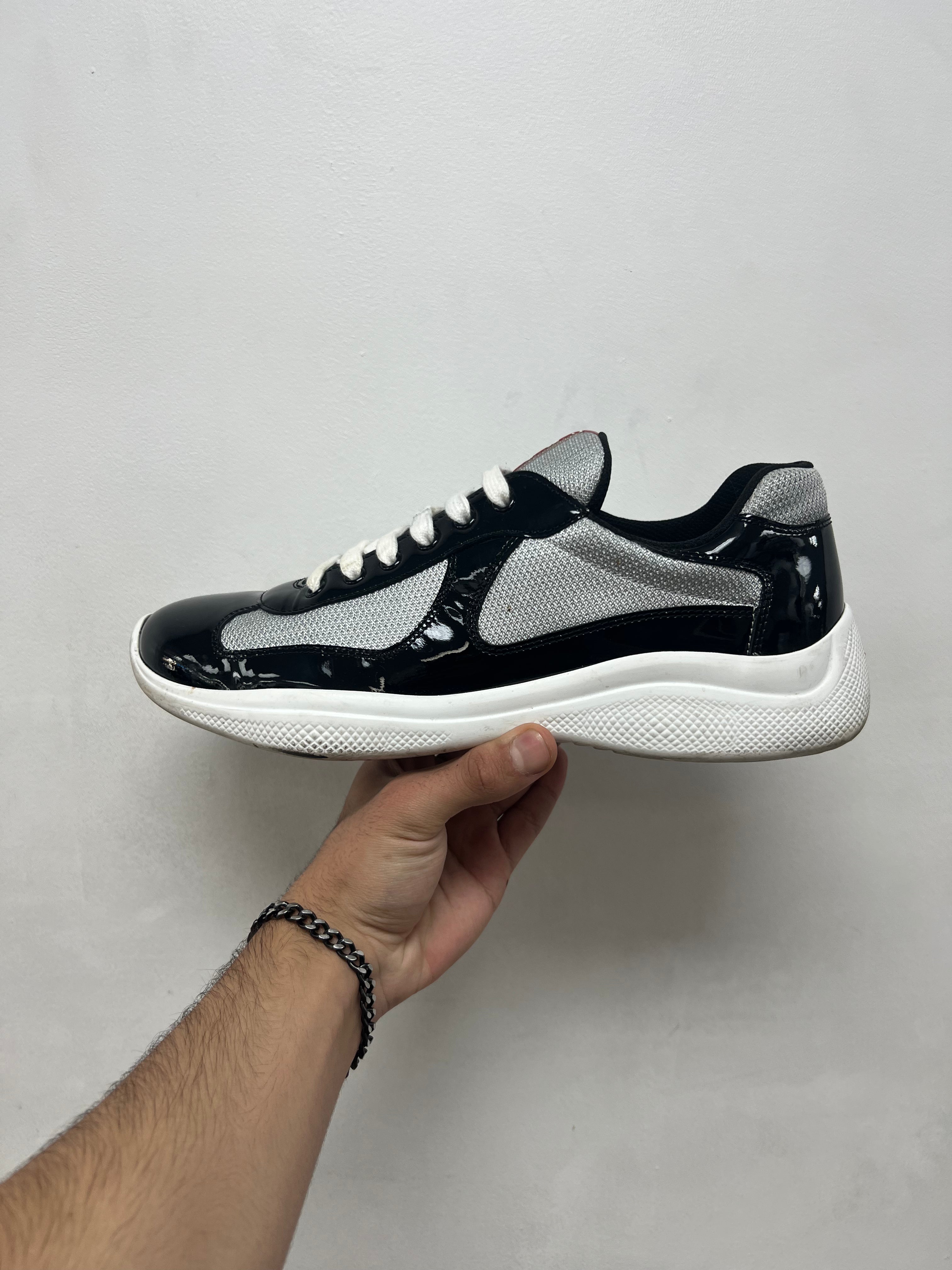 Prada Black White Cups Sneakers