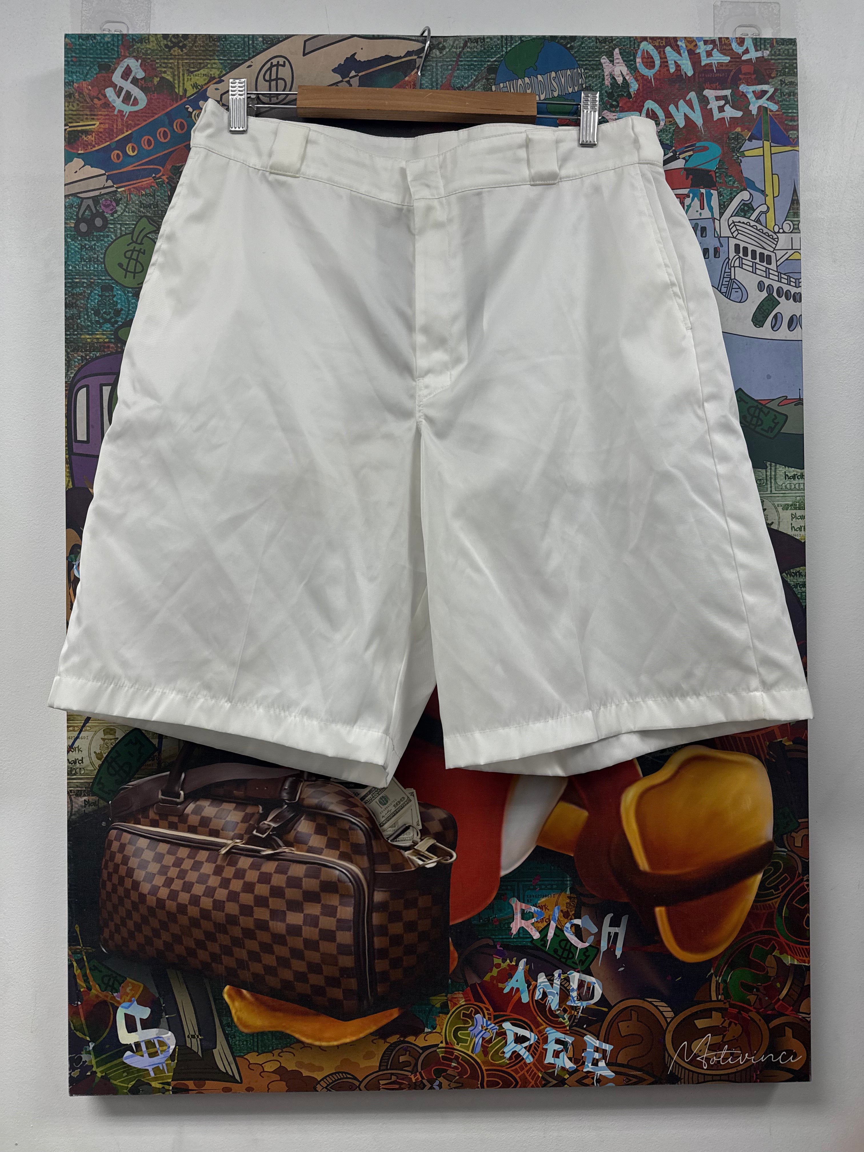 Prada White Nylon Shorts