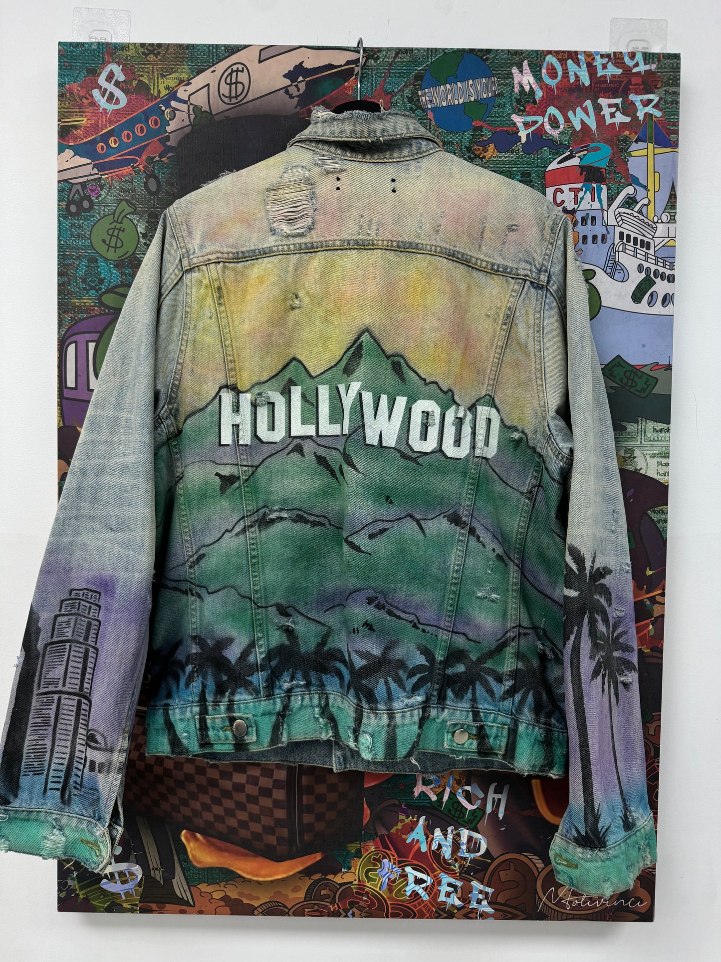 Amiri Hollywood Denim Jacket Used XL N/A