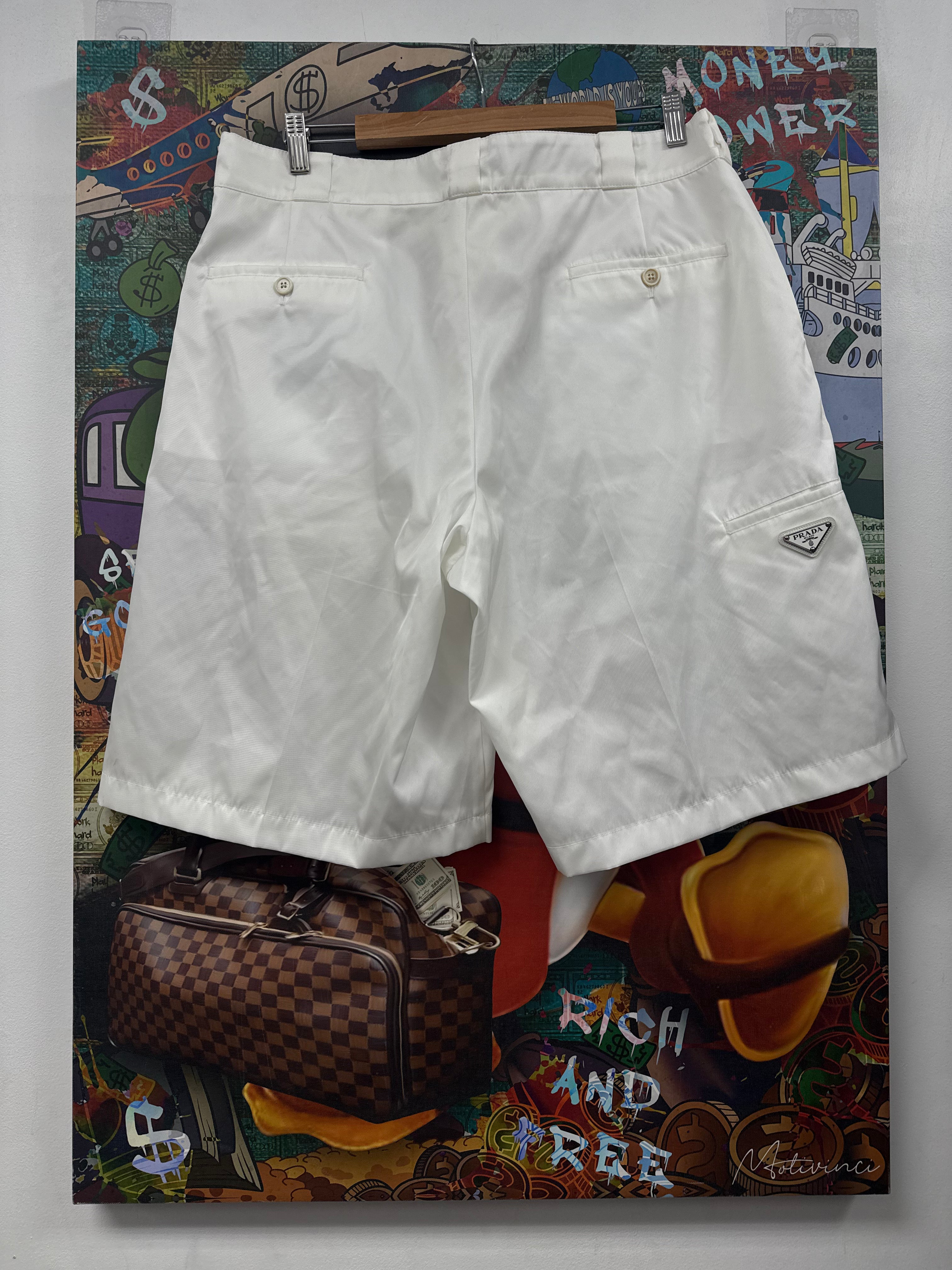 Prada White Nylon Shorts
