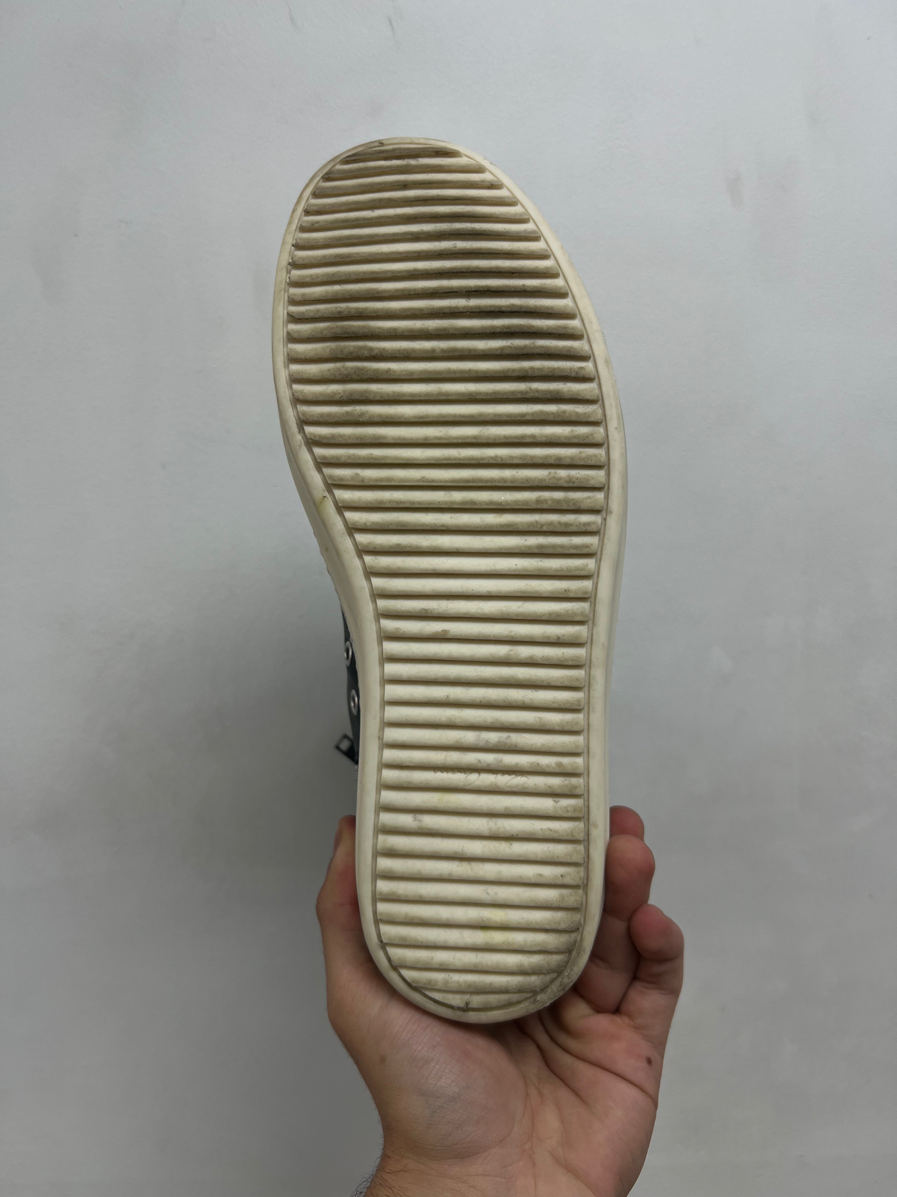 Rick Owens Black & Milk Mainline Ramone High Sneakers