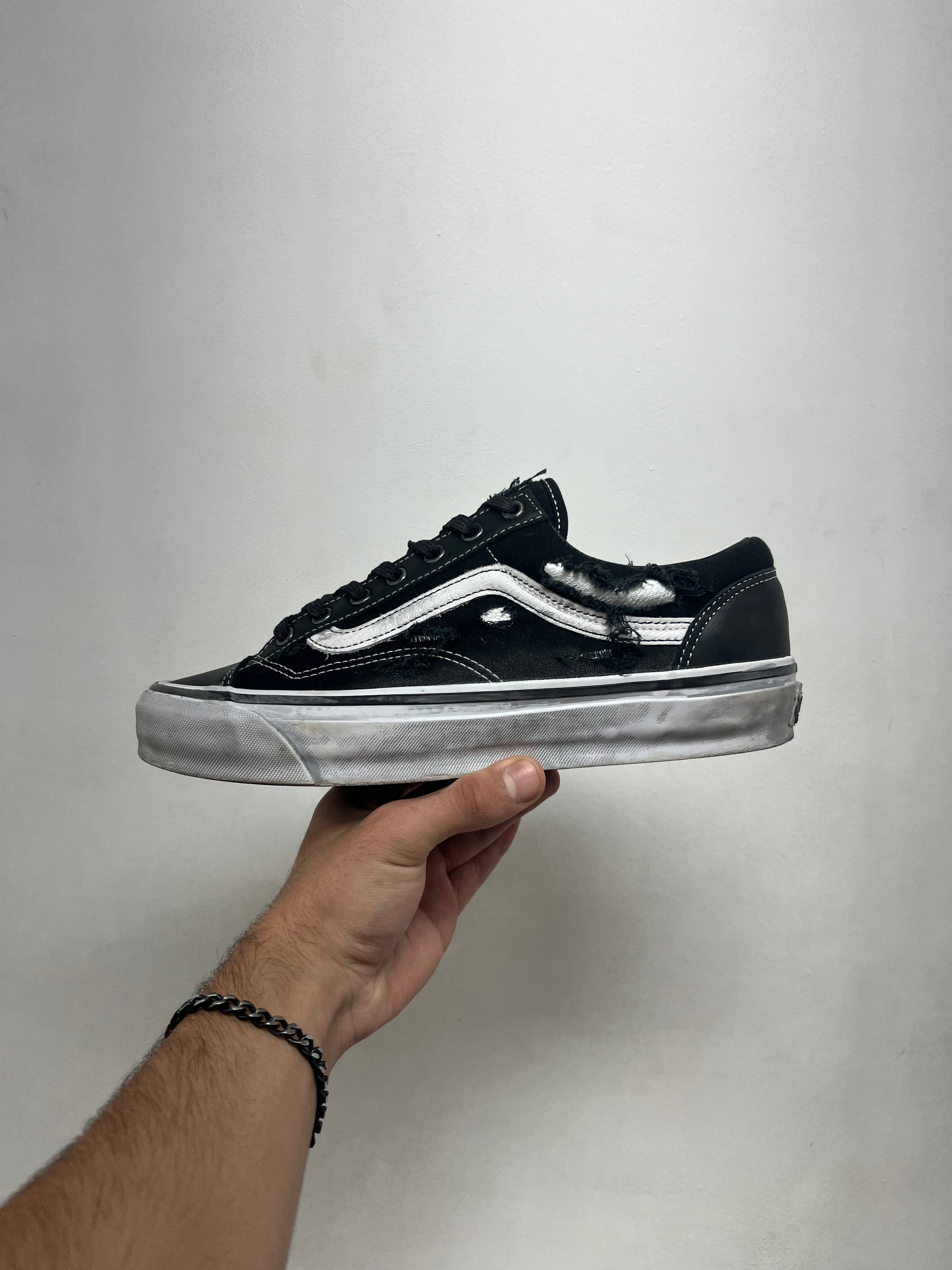 Vans Black Vibram Distressed Sneakers