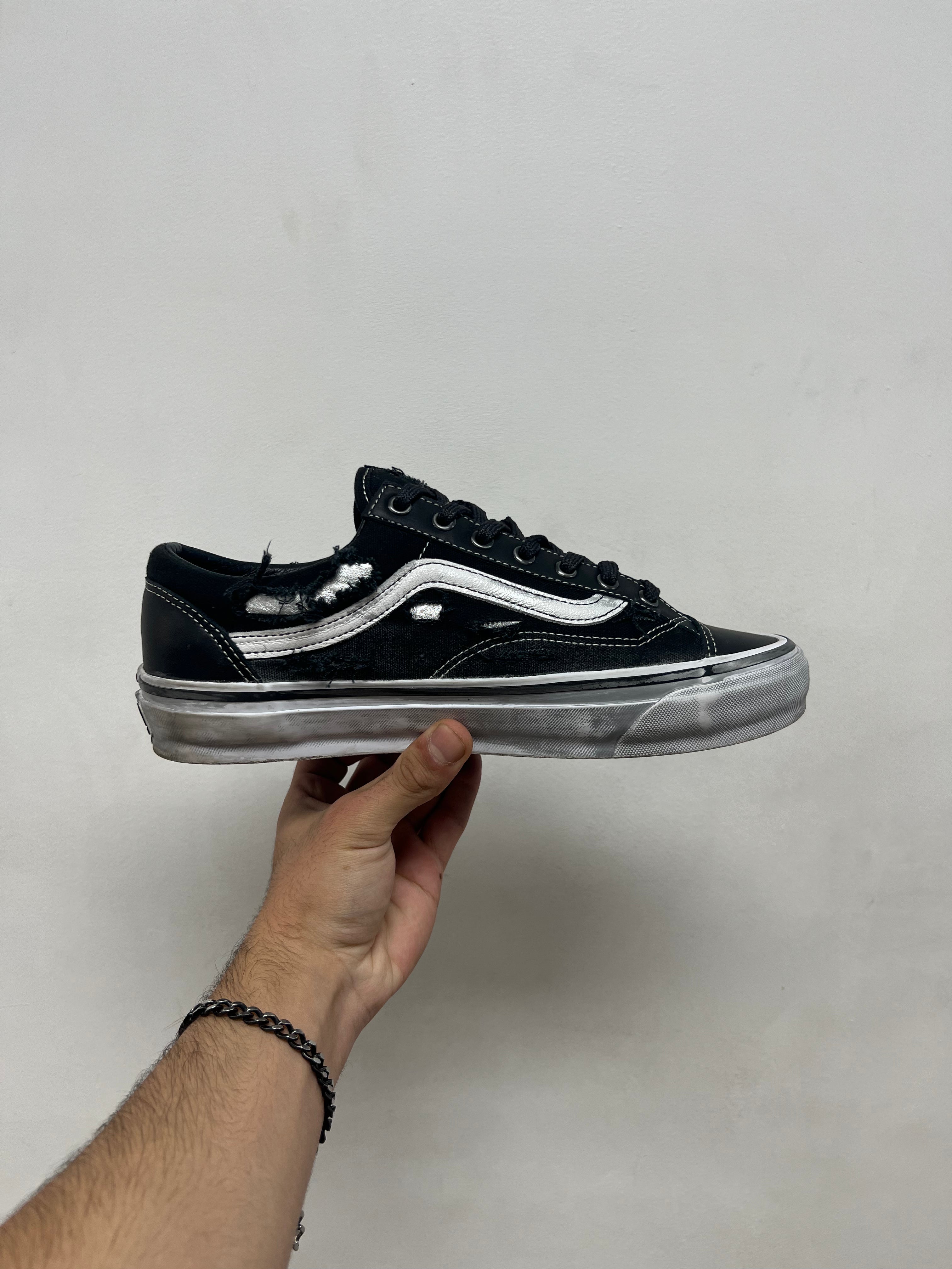 Vans Black Vibram Distressed Sneakers