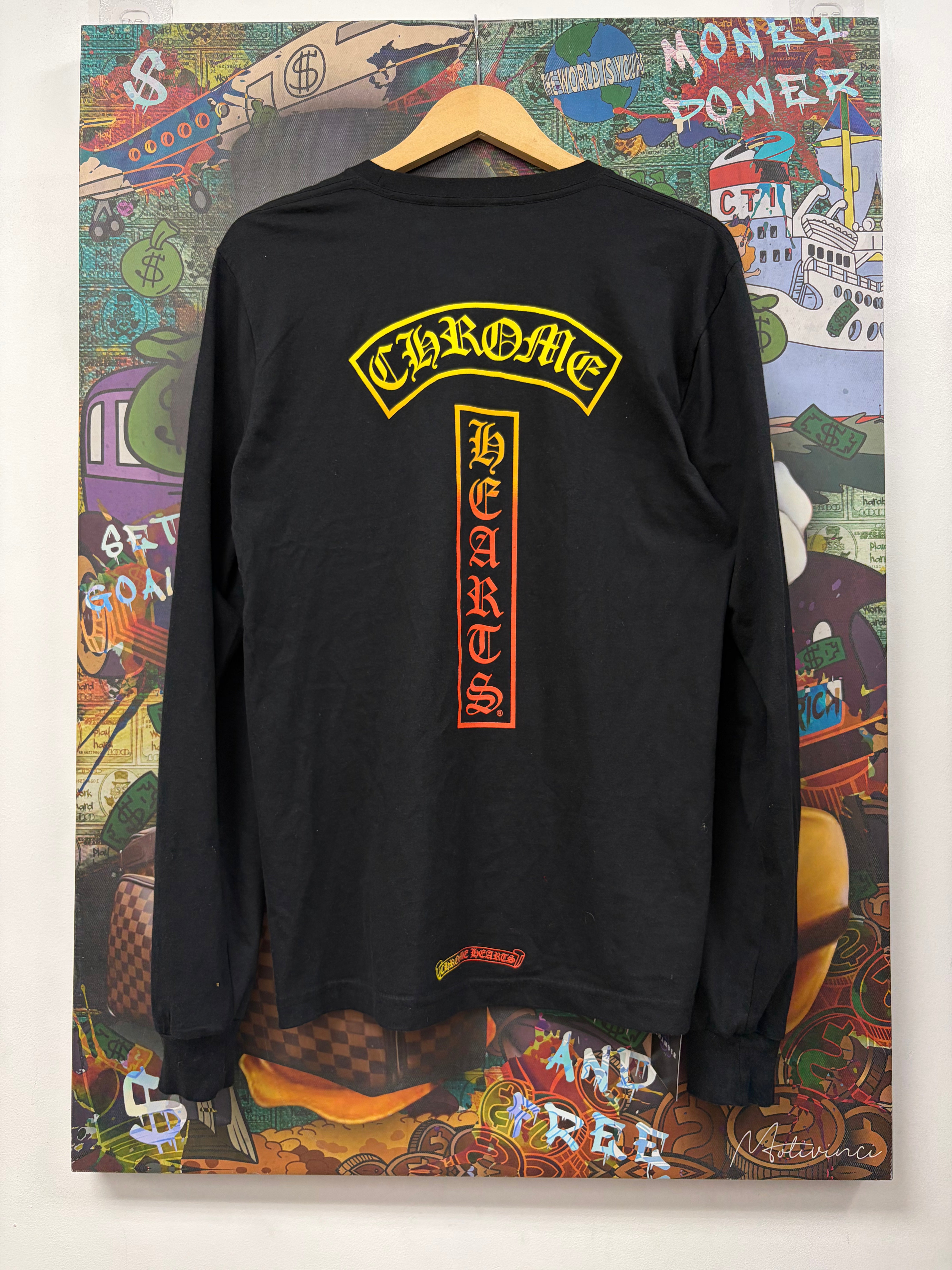 Chrome Hearts Black Gradient T-Bar Long Sleeve