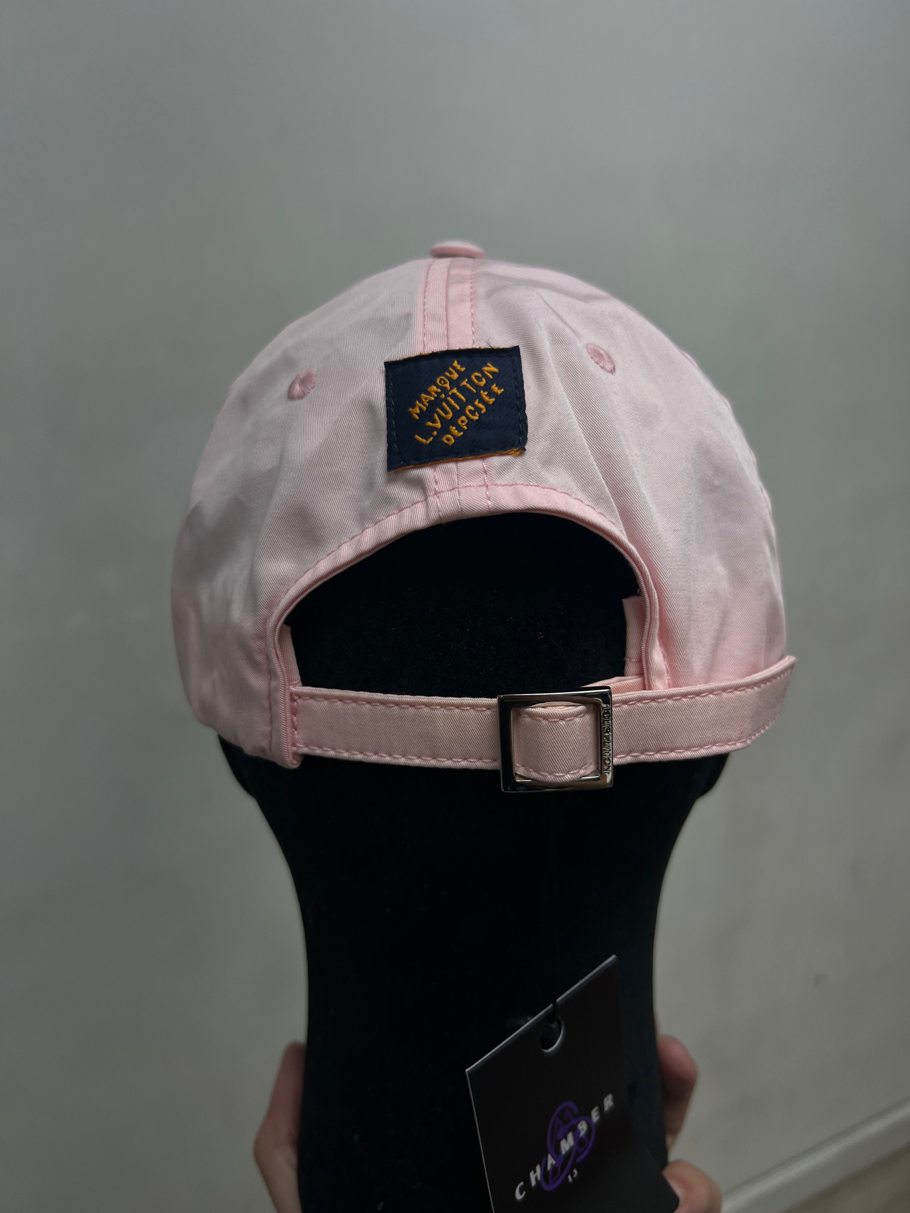Louis Vuitton Pink White Signature Hat