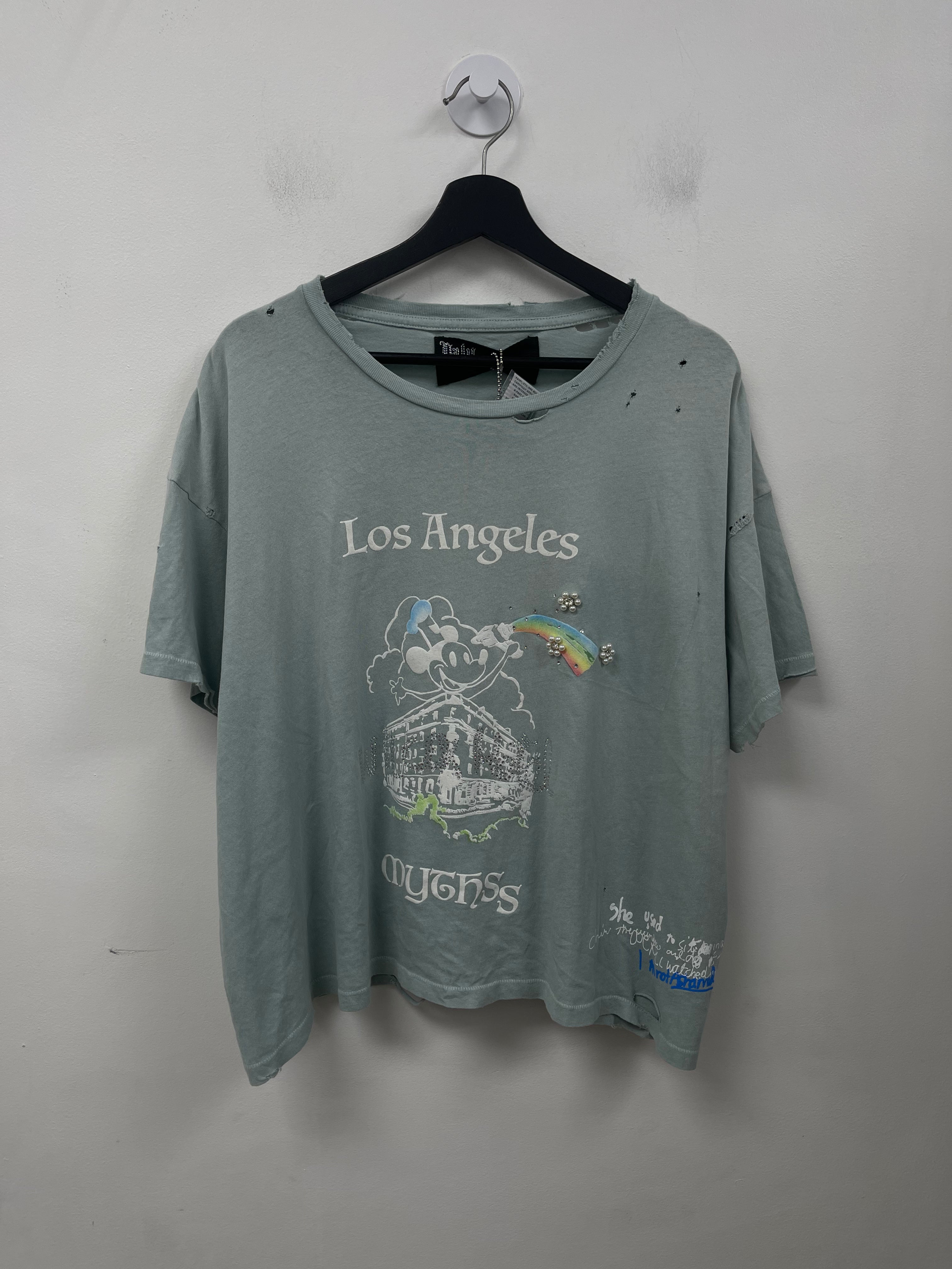 Paly Hollywood 'LA Mickey Mouse' Grey Tee