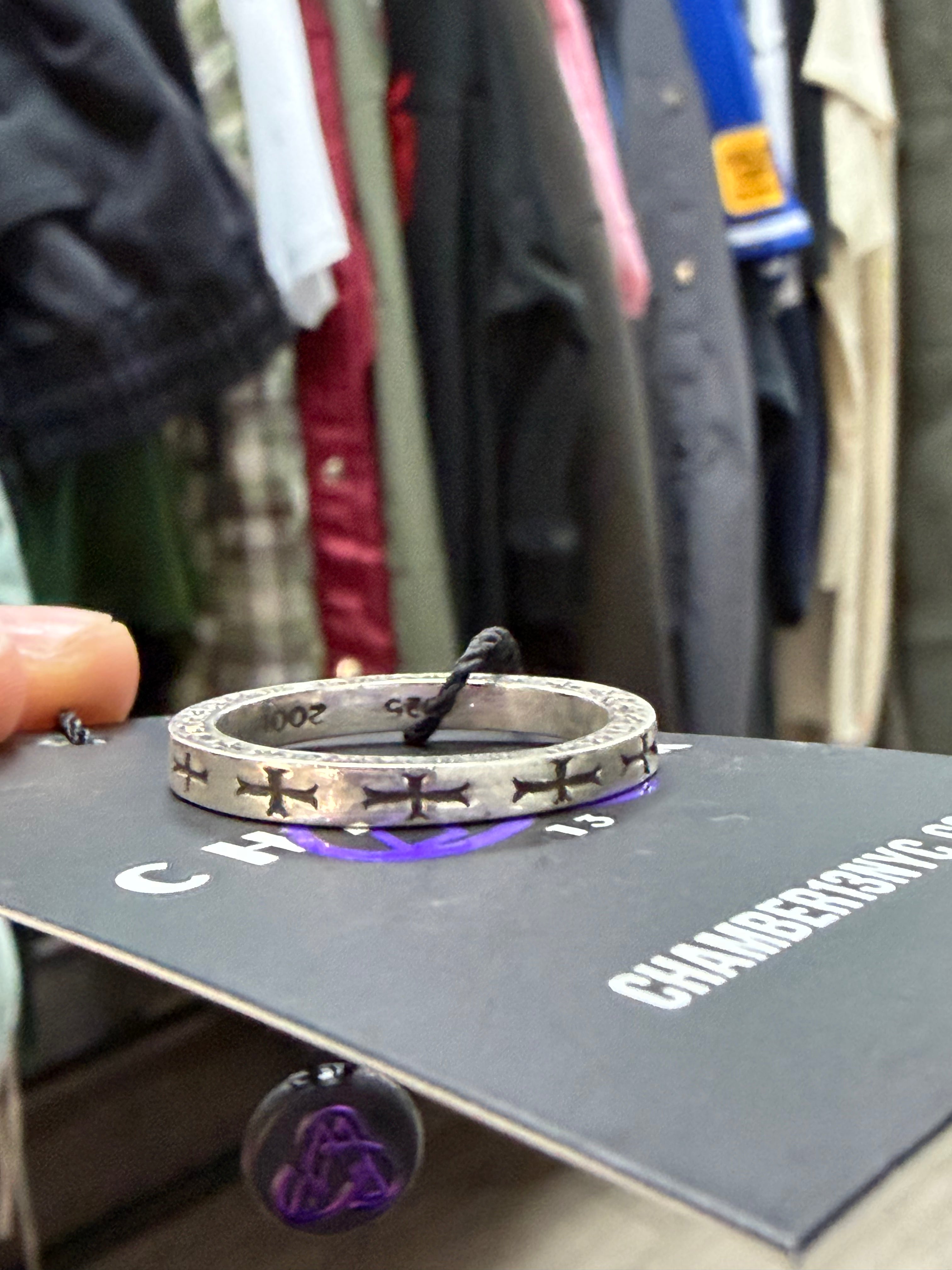 Chrome Hearts NYC F**K You Thin Ring Accessories