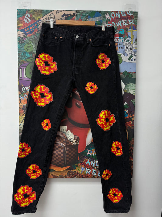 Denim Tears Offset Jeans Black Used
