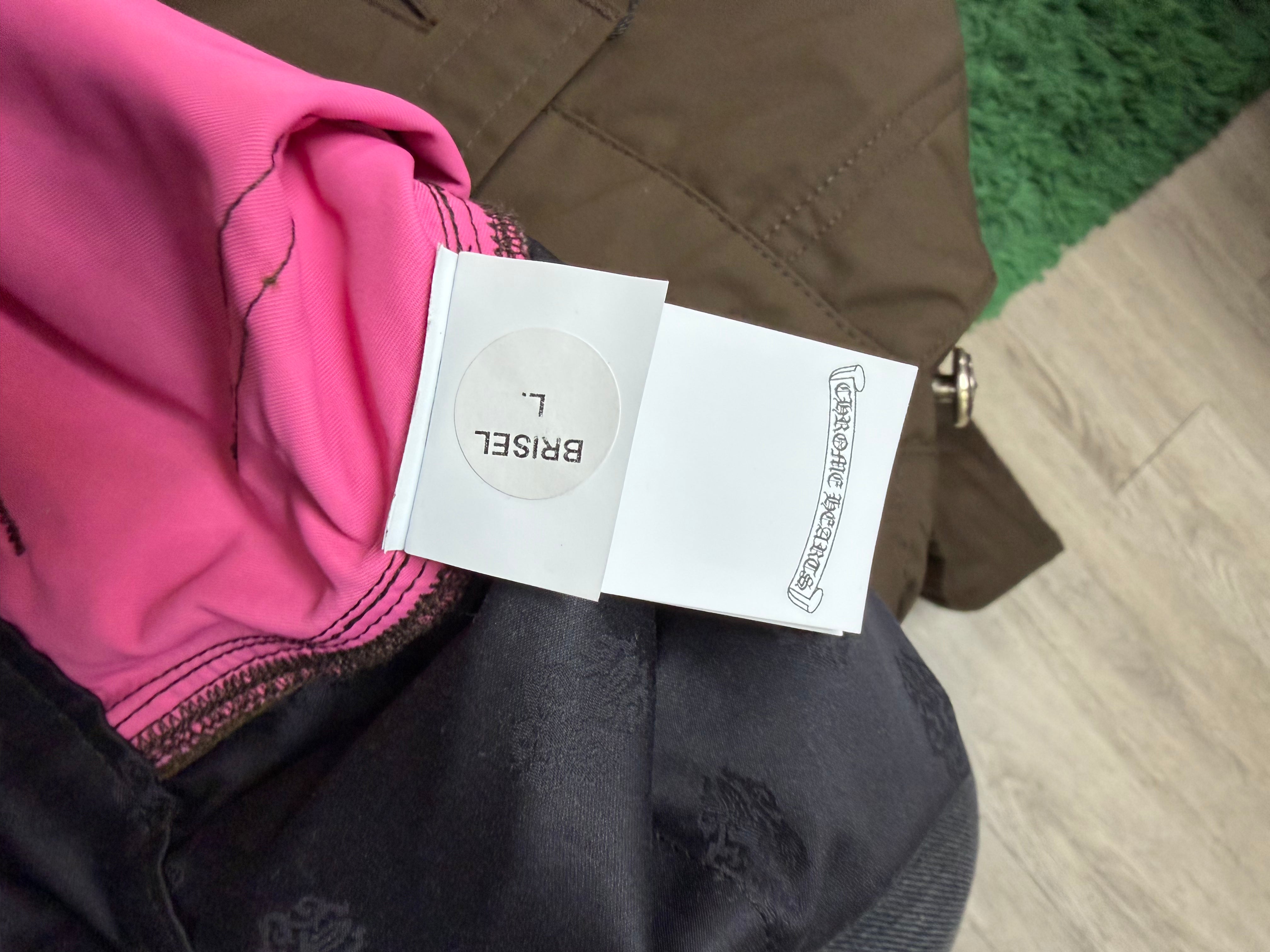 Chrome Hearts 'Leather Double Knee' Nylon Brown Pants