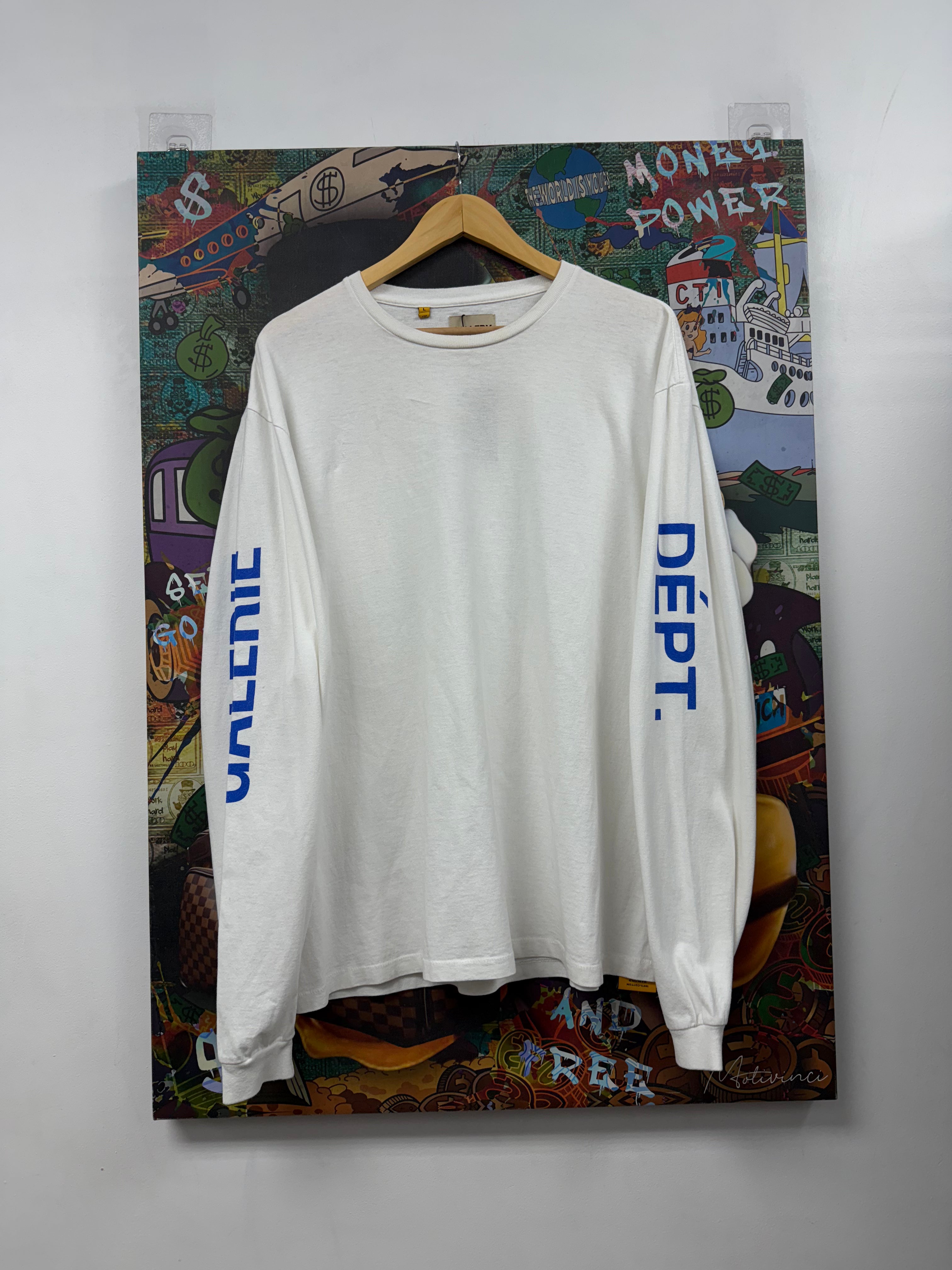 Gallery Dept White Blue Long Sleeve