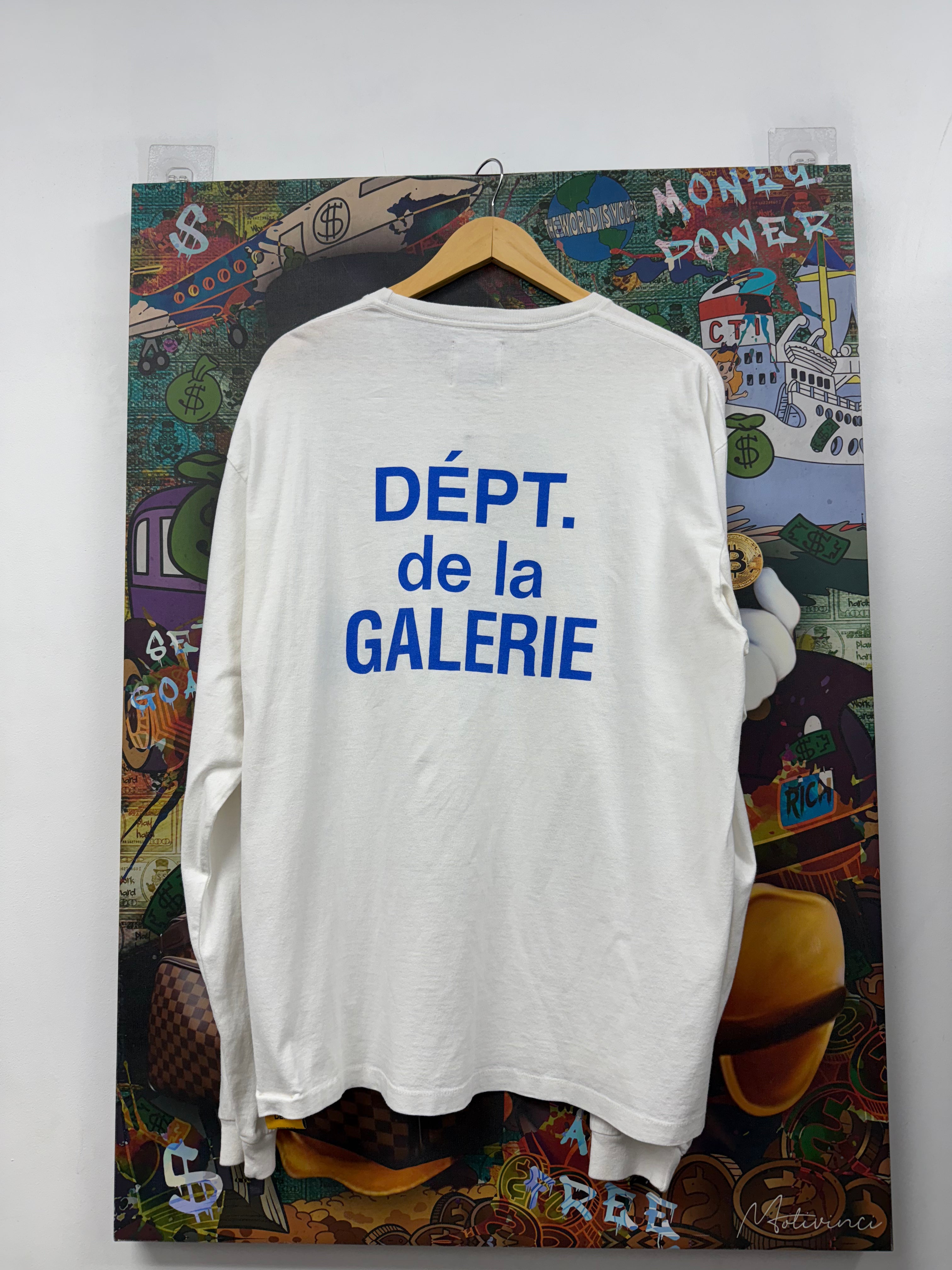 Gallery Dept White Blue Long Sleeve