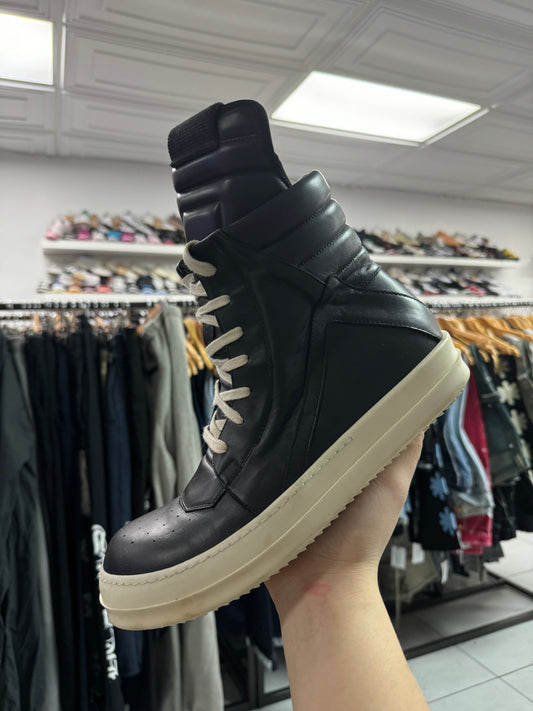 Rick Owens Geobasket Black Used 40 (US 7) No Box