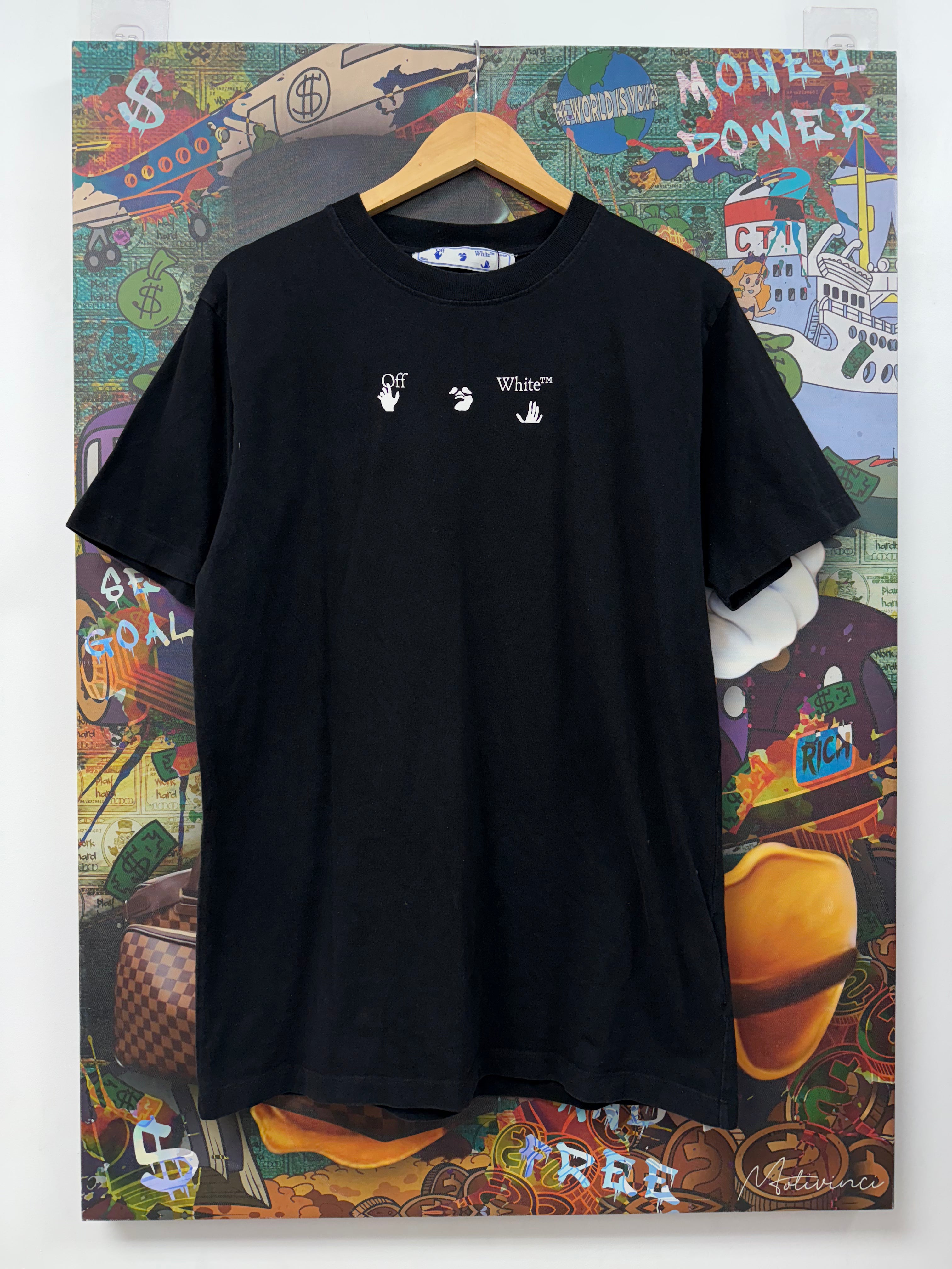 Off White Black Drip Arrows Tee