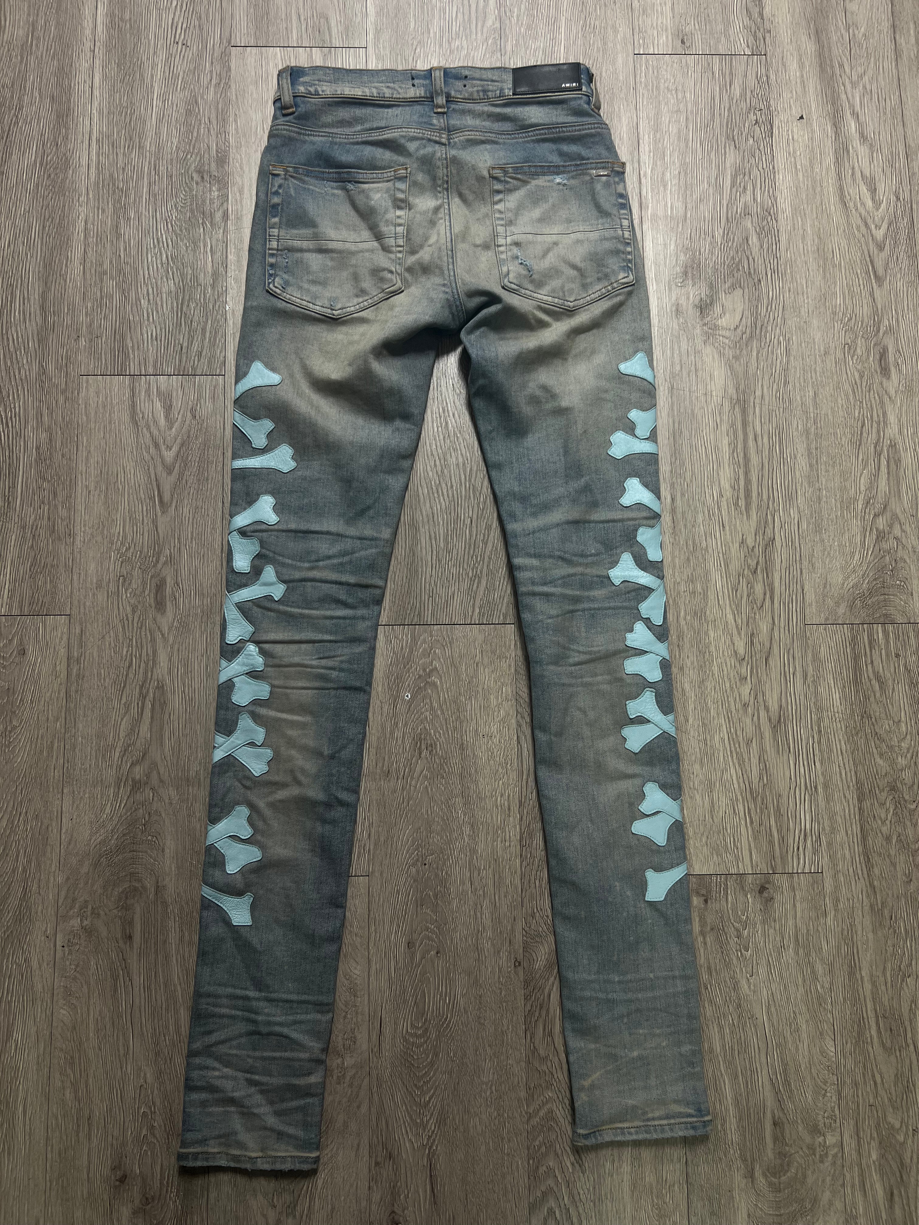 Amiri Light Wash Miami Bones Jeans