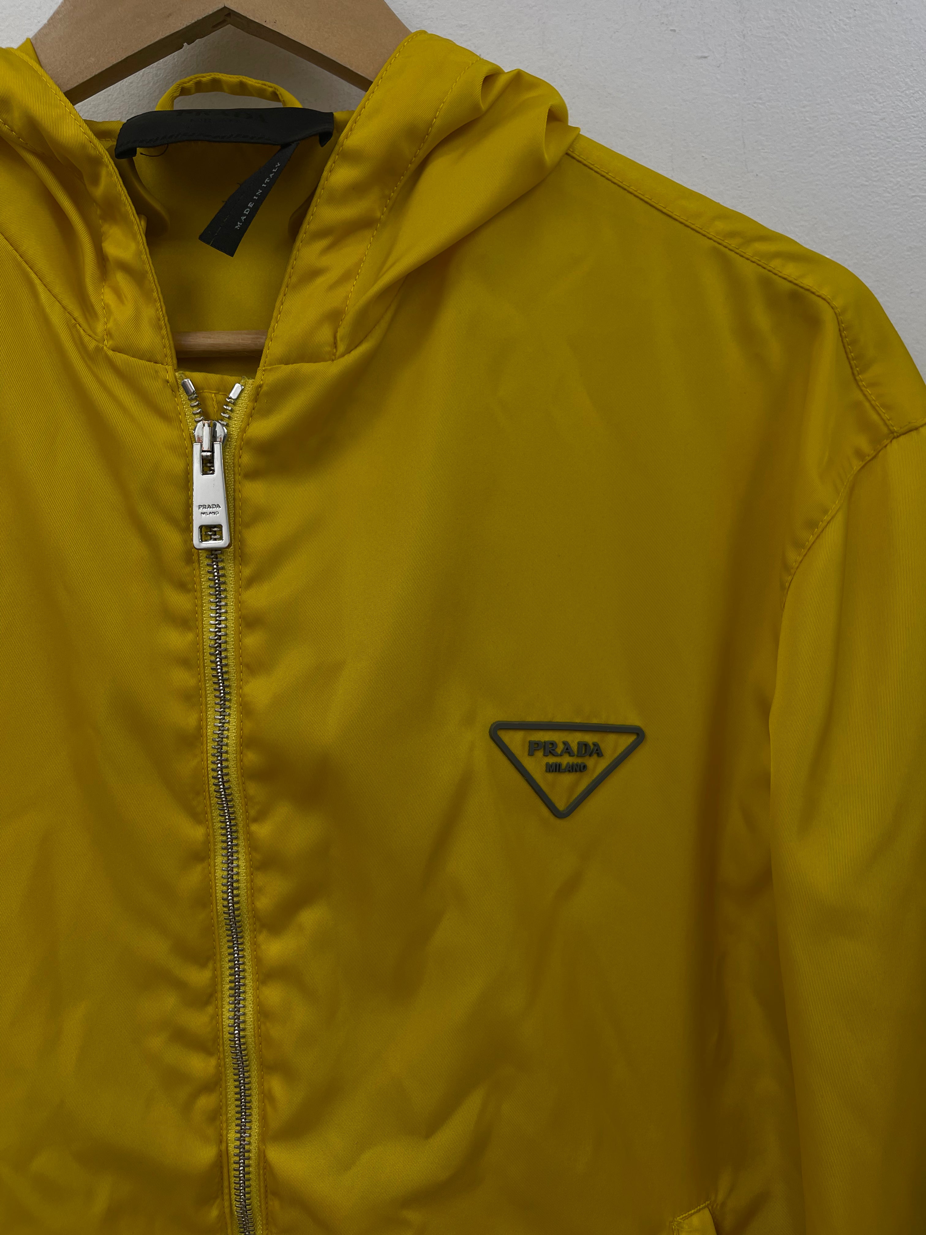 Prada Yellow Re-Nylon Windbreaker Jacket