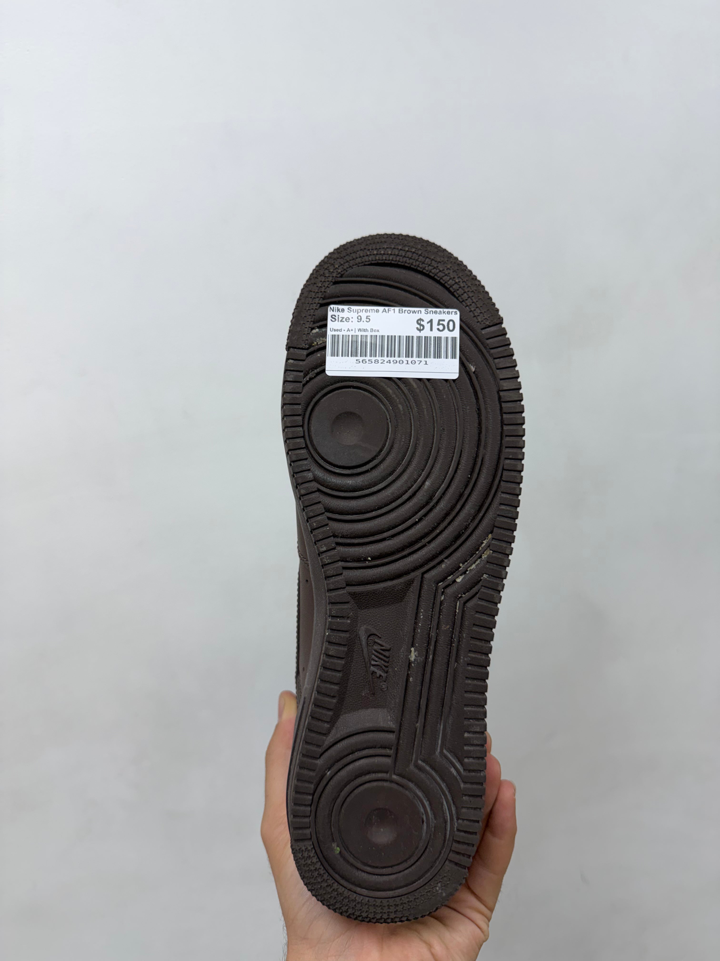 Nike Supreme AF1 Brown Sneakers
