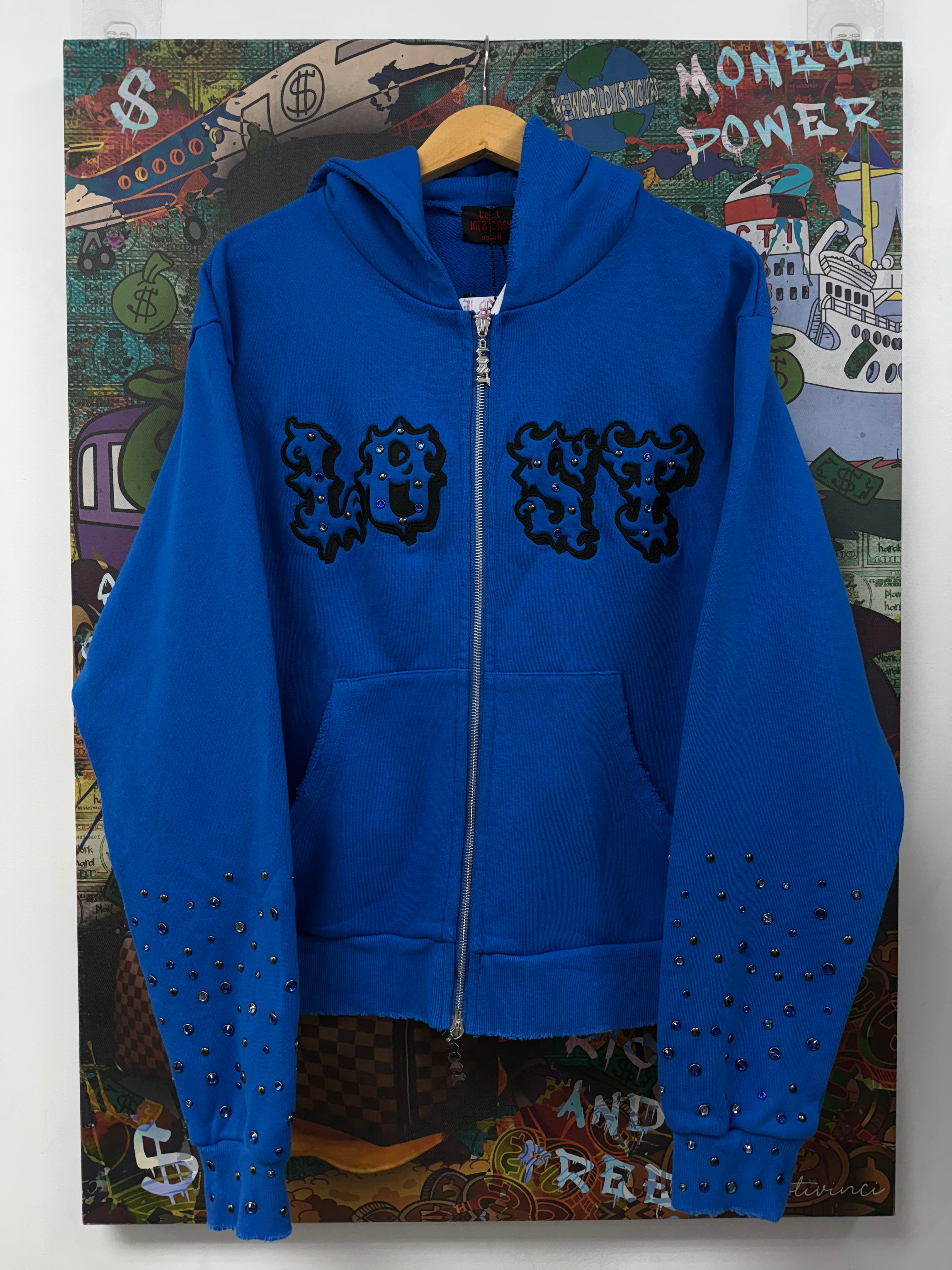 Lost Intricacy Blueberry Patch Zip Hoodie